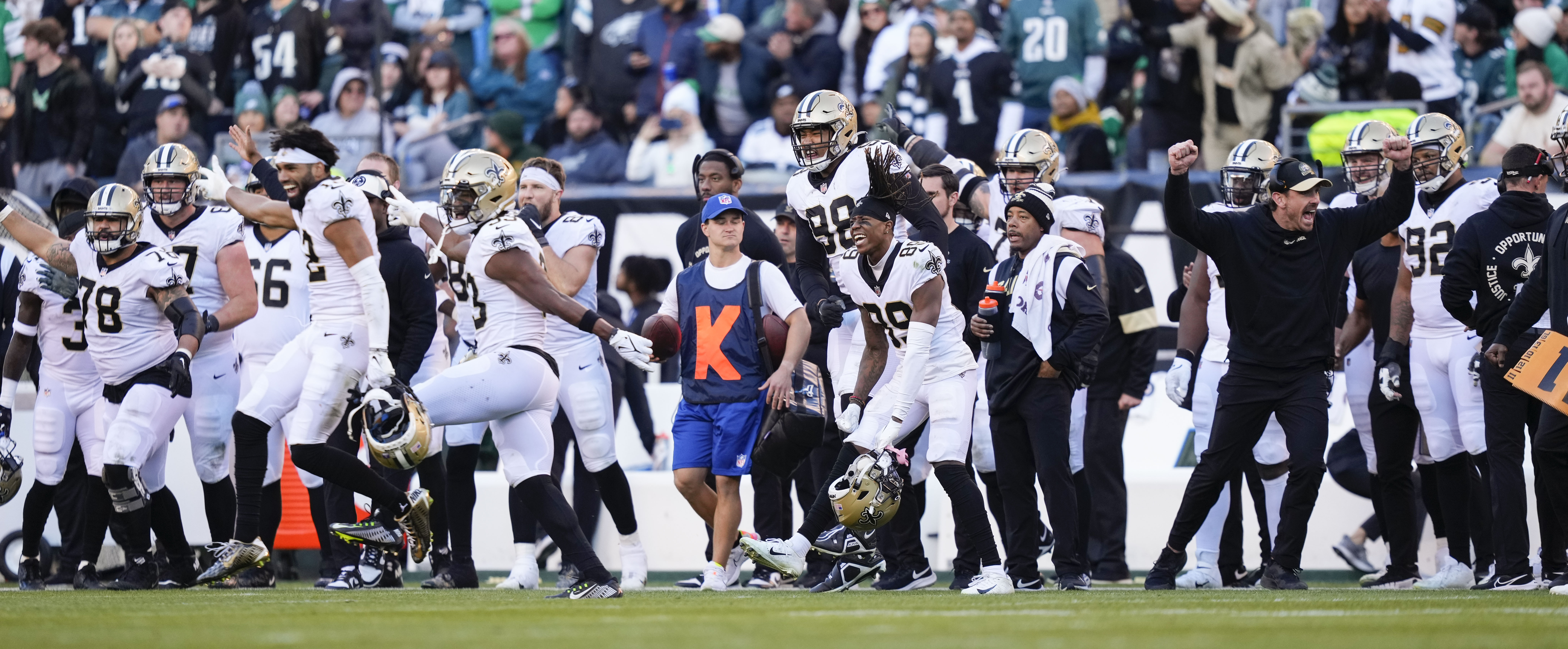 Eagles defensive end Josh Sweat leaves game on stretcher after tackle