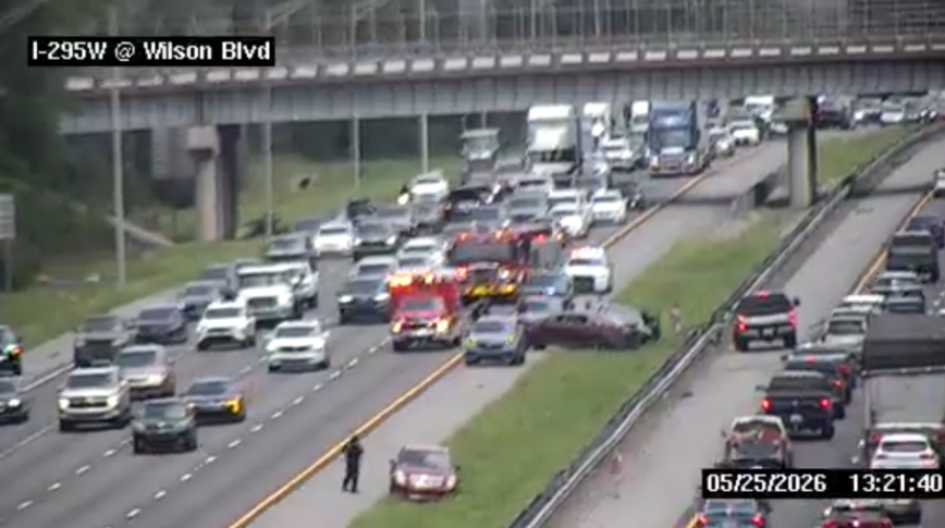 I-295 South at Old Middleburg Road back open after crash