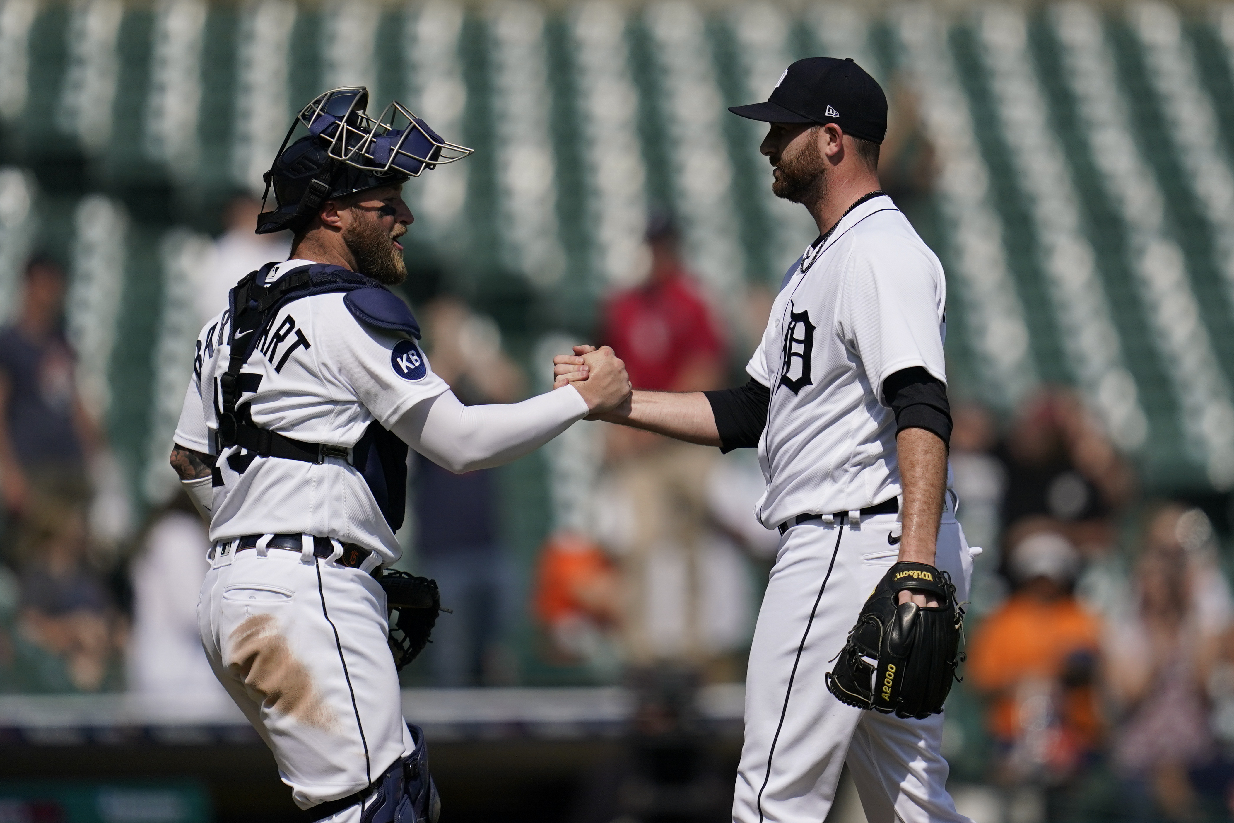 Tigers find road to success at home, beat A's 6-0, end skid