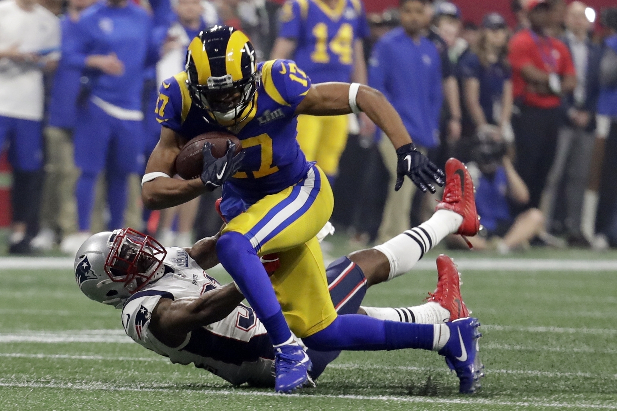 LA Rams Cooper Kupp is hot today, but Robert Woods is warming up too