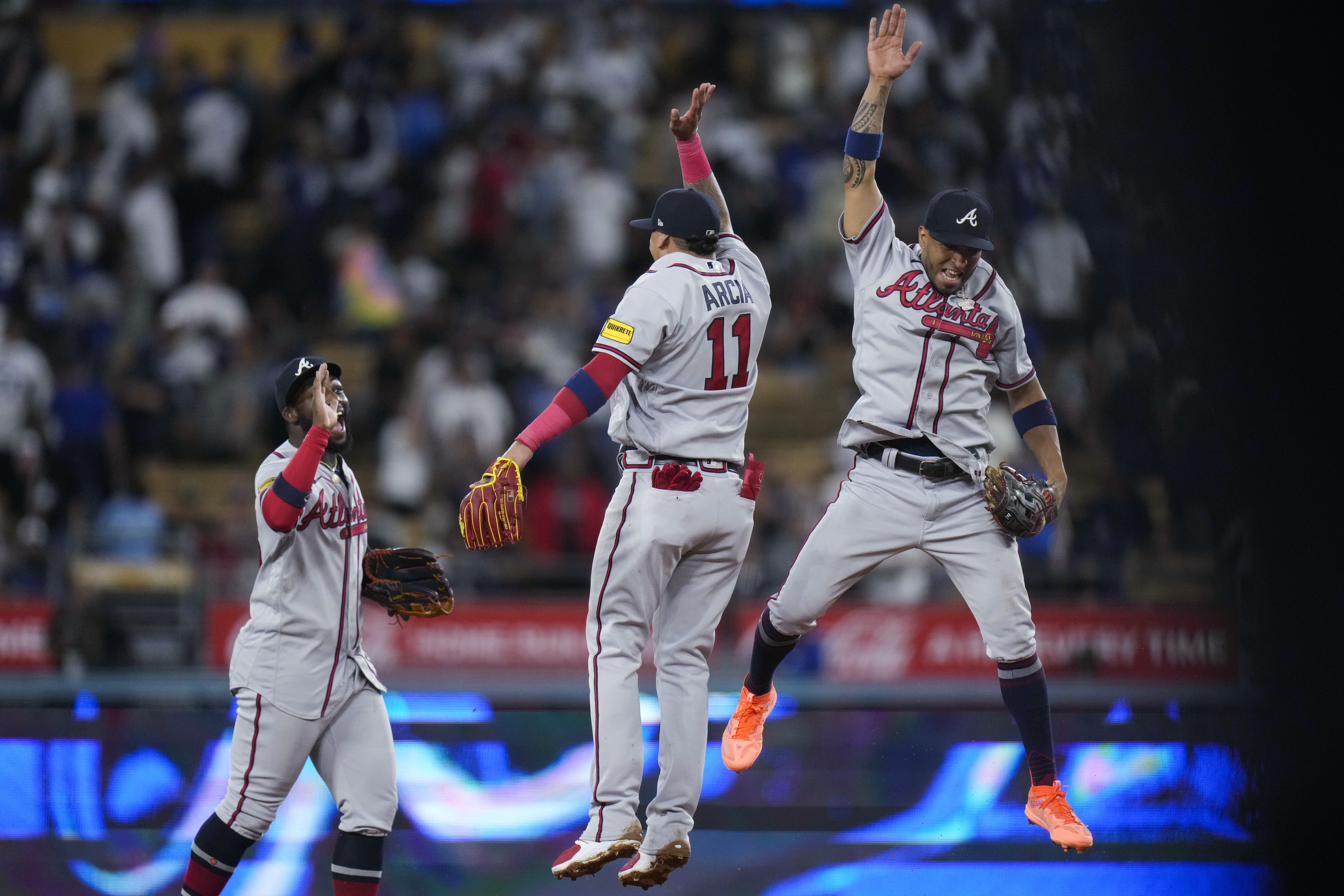 Acuña homers in 3rd straight game against Dodgers as Braves win 4-2 in 10  for 6th in a row