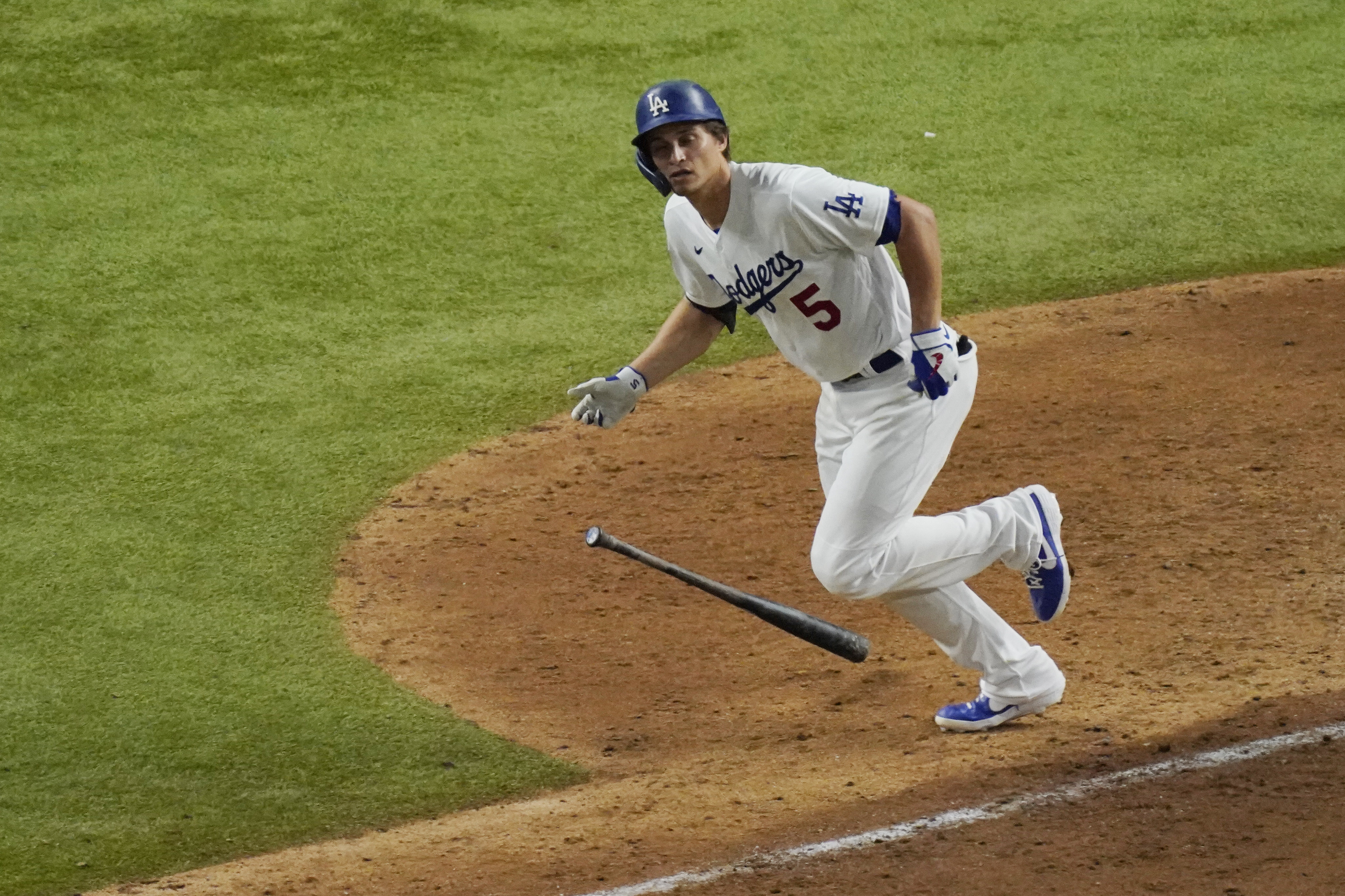 Los Angeles Dodgers' Mookie Betts steals second past Tampa Bay Rays  shortstop Willy Adames during the sixth inning in Game 3 of the baseball World  Series Friday, Oct. 23, 2020, in Arlington