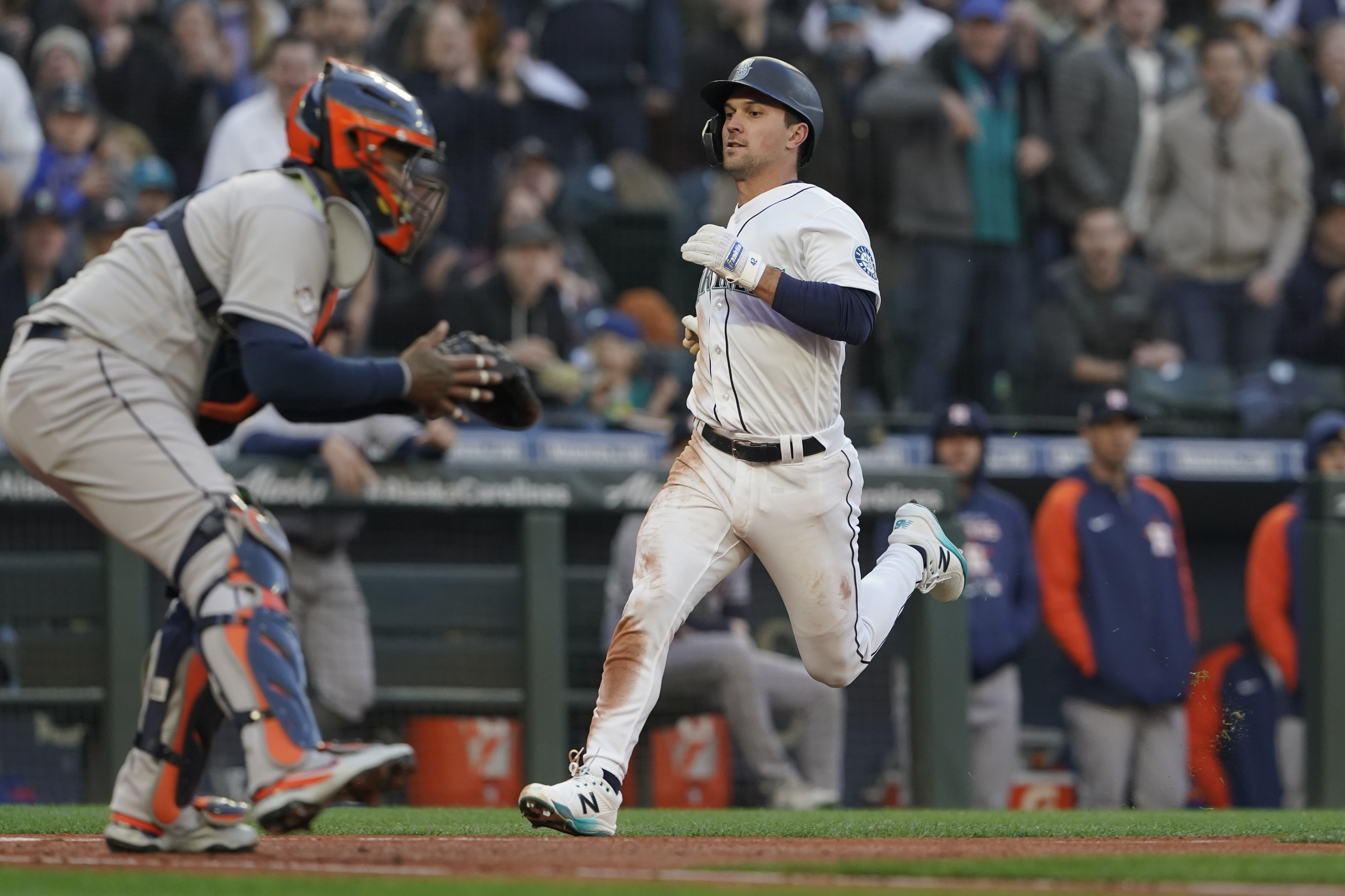Frazier, Gonzales lead M's past Astros 11-1 in home opener - The