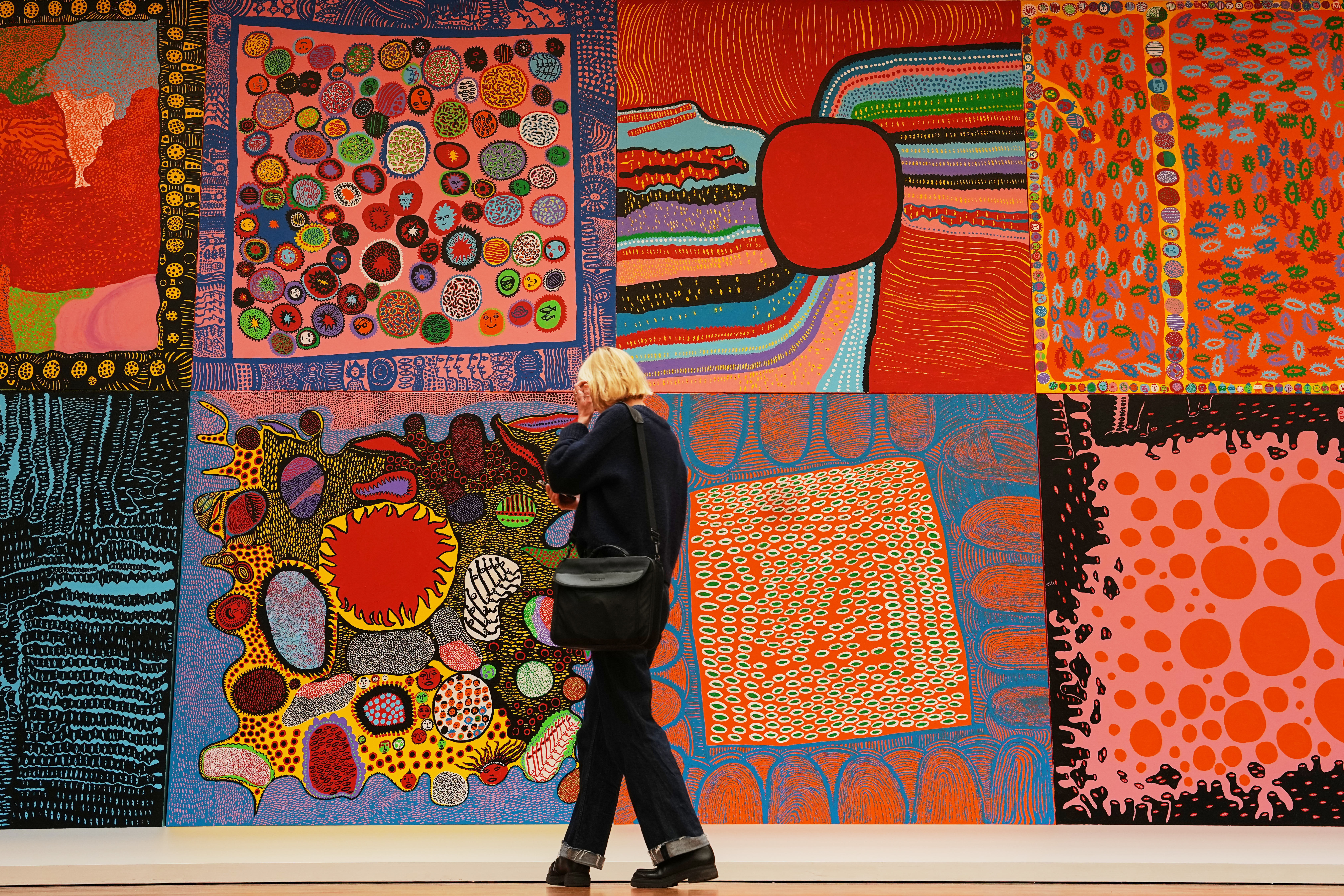 German museum celebrates famed Japanese artist Kusama in vast new