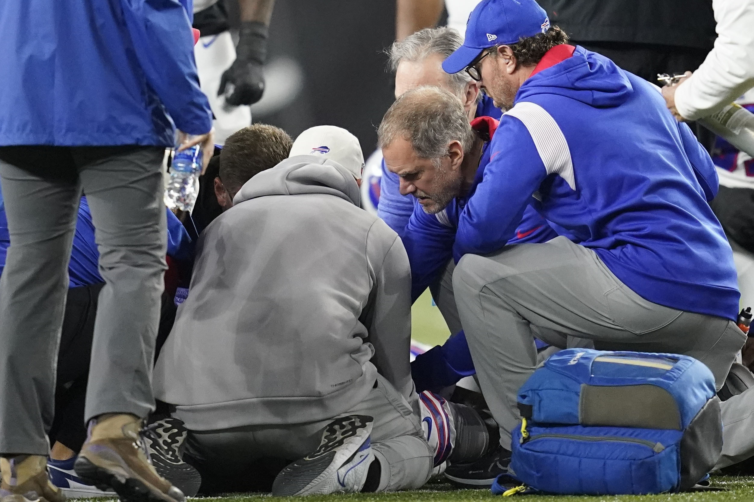 VIDEOS, PHOTOS: Aftermath of Damar Hamlin's collapse captured in detail;  See the somber reaction as fans pray for Buffalo Bills' safety