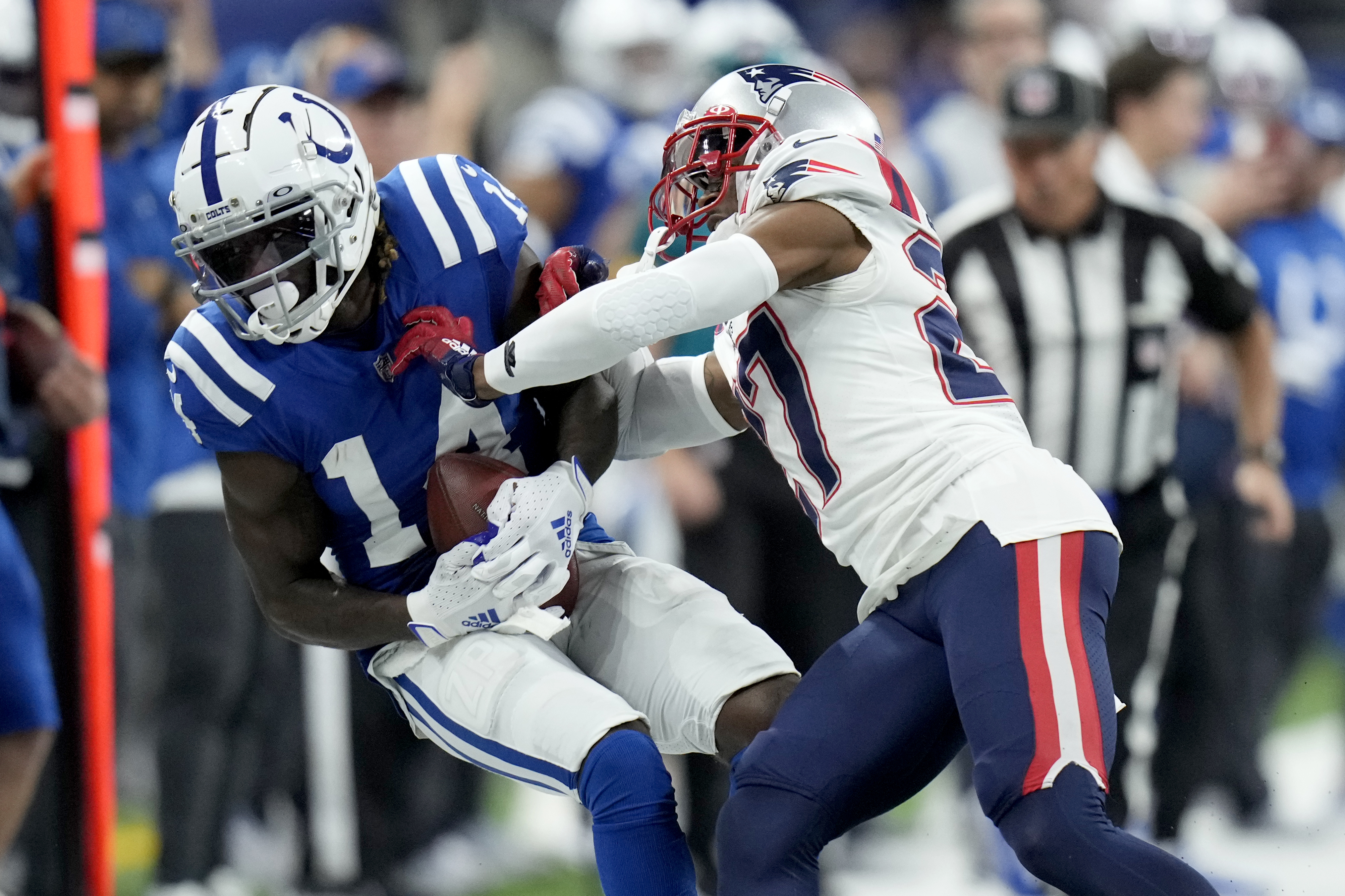 Patriots can't overcome Mac Jones' two interceptions, first half mistakes  in 27-17 loss to Colts 