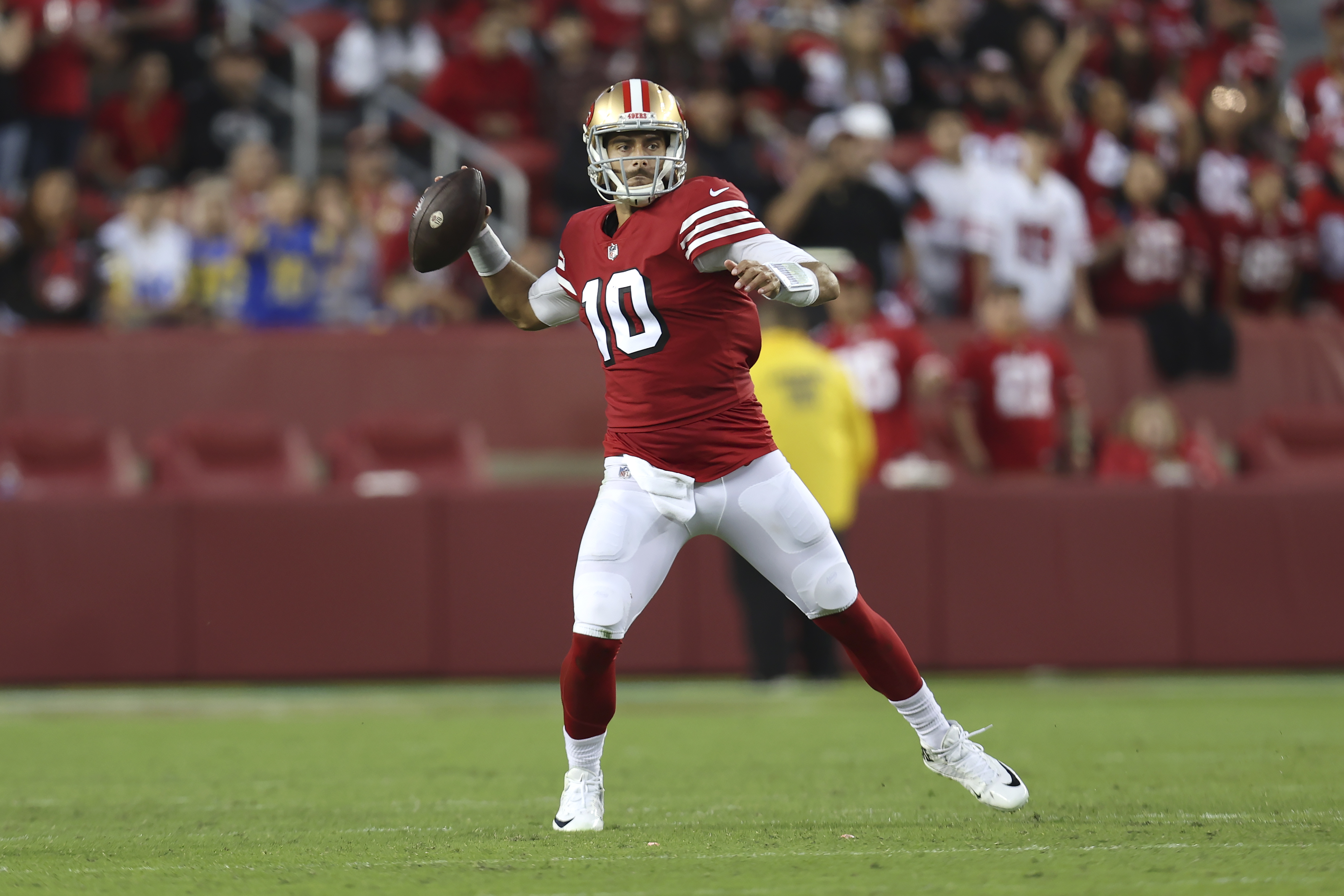 Matthew Stafford – and protestor – mauled as 49ers beat Los Angeles Rams, NFL