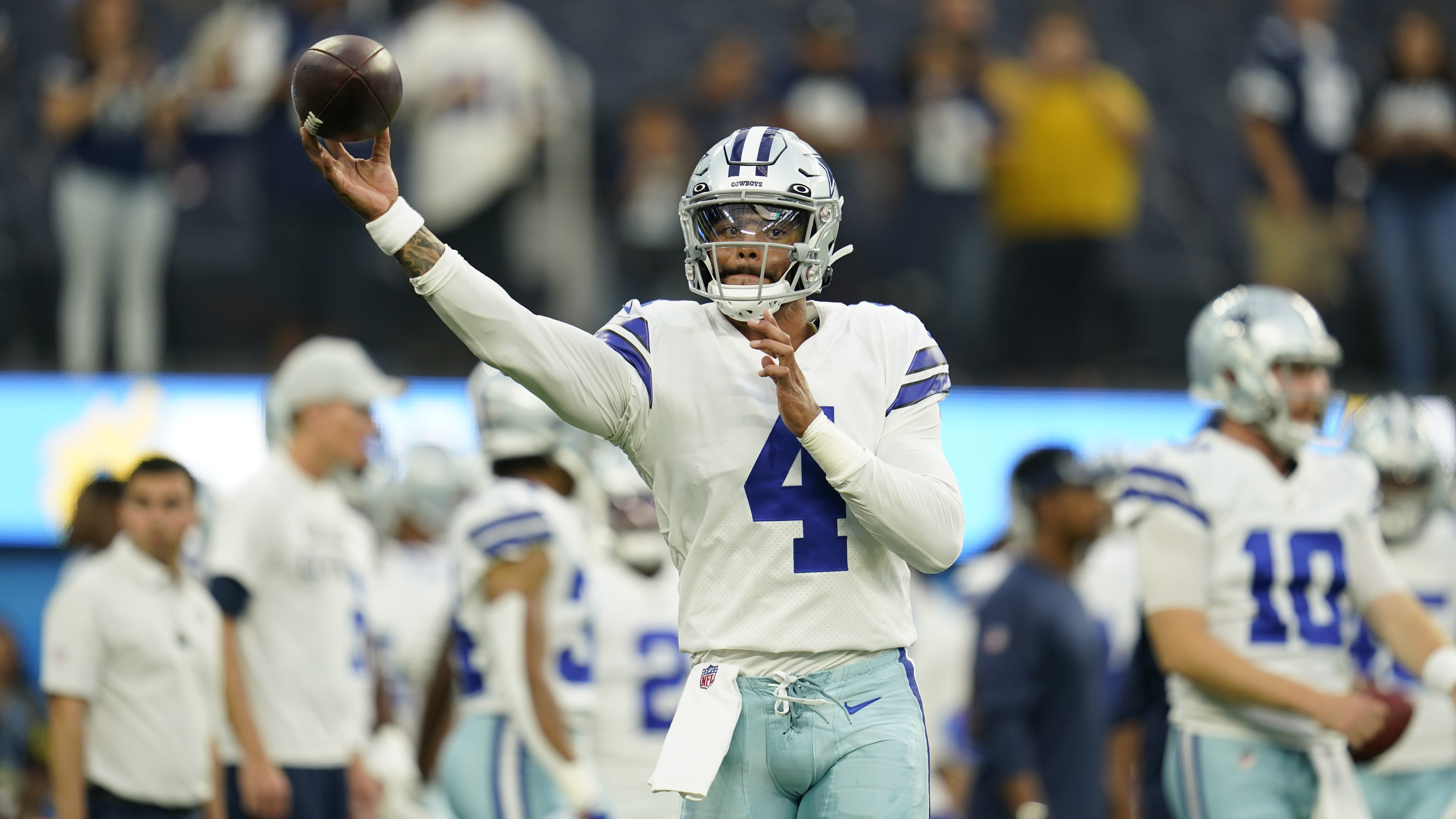 Ankle limits Cowboys' Prescott; QB says he's fine for Bucs