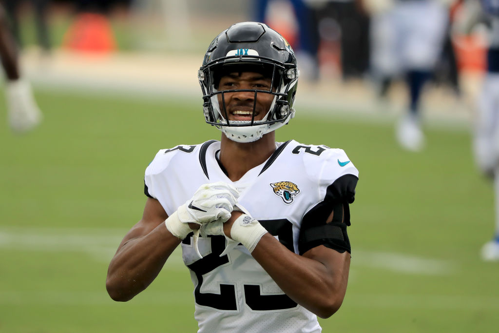 C.J. Henderson of the Jacksonville Jaguars looks on during the