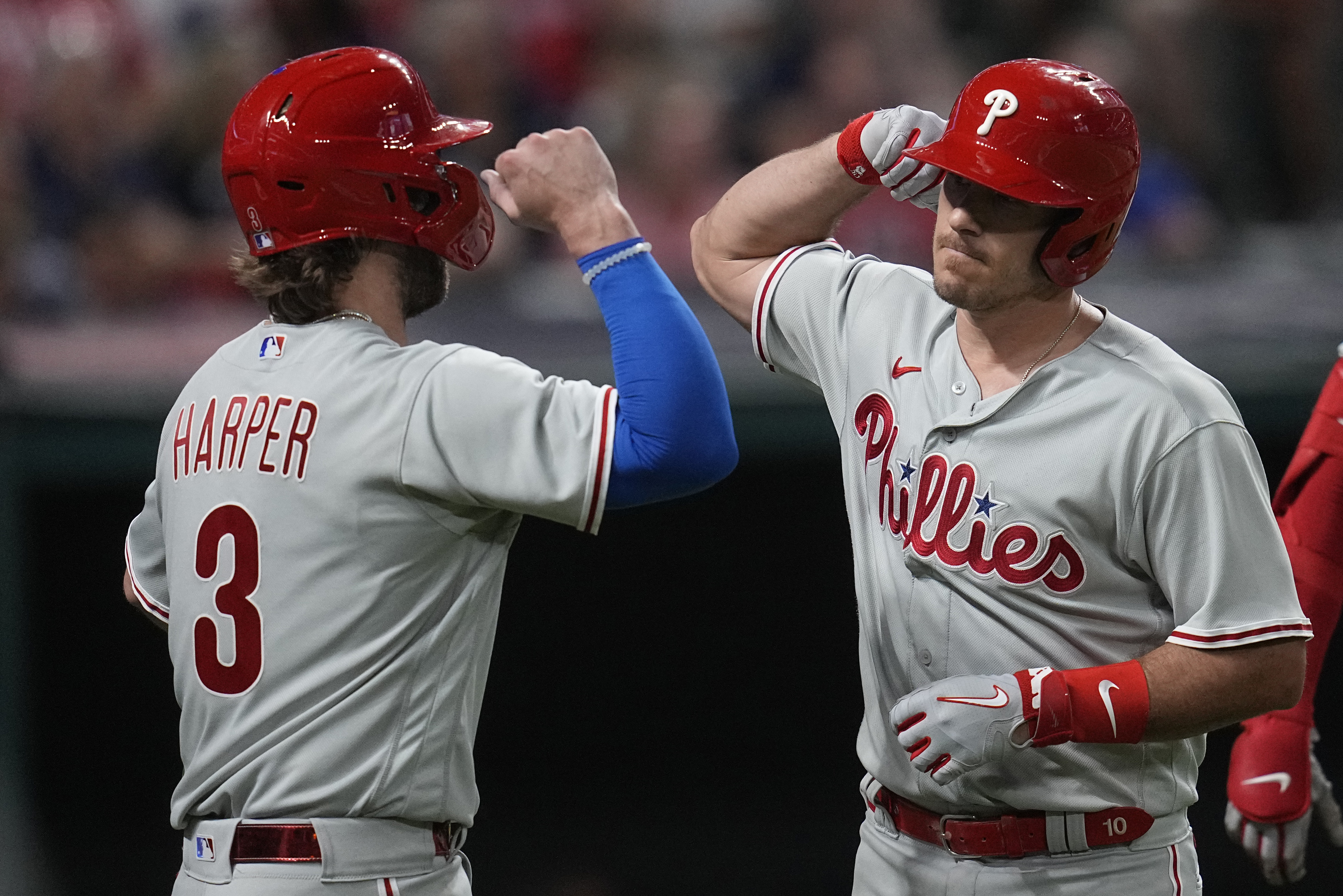 Bryce Harper makes impression at first, but Phillies fall to Guardians, The Latest from WDEL Sports