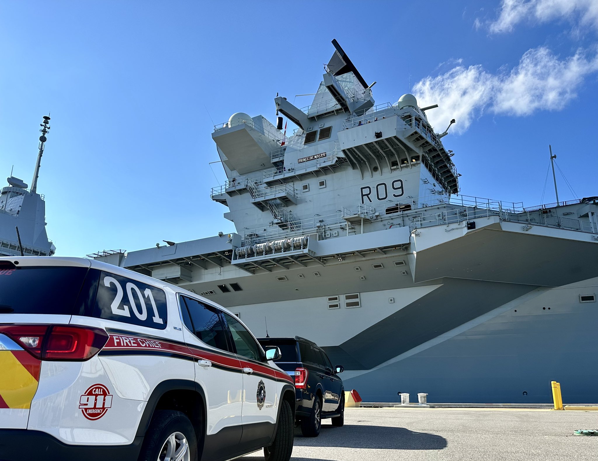 Naval Station Mayport welcomes British aircraft carrier HMS Prince
