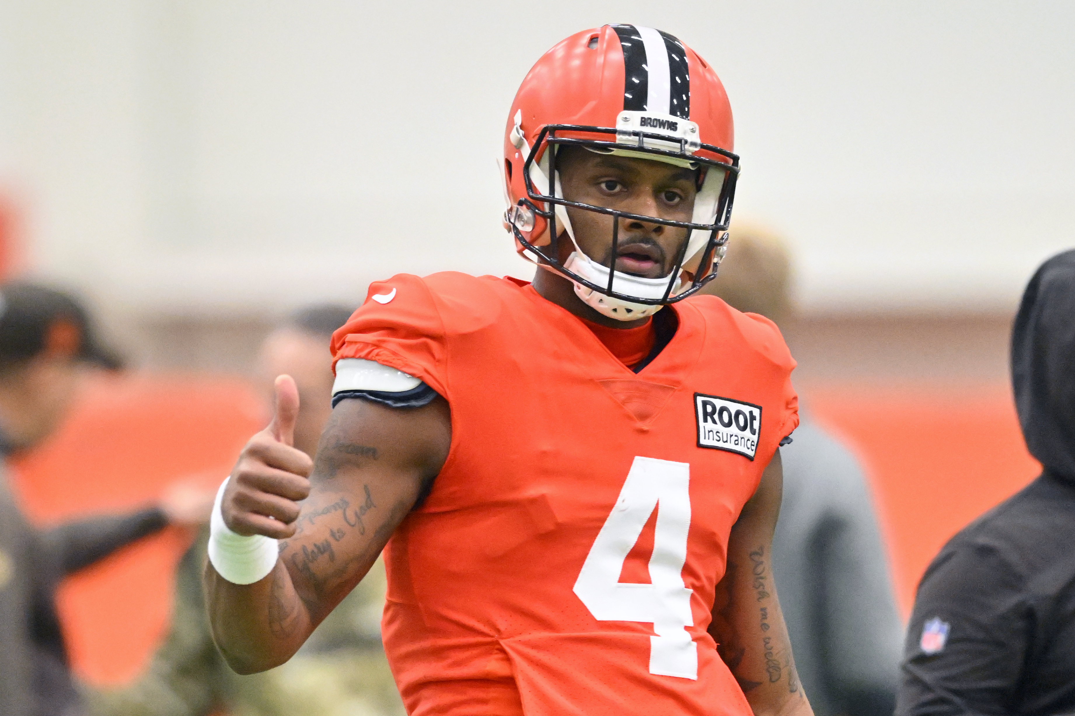 Browns' Deshaun Watson dodges questions before return vs. Texans