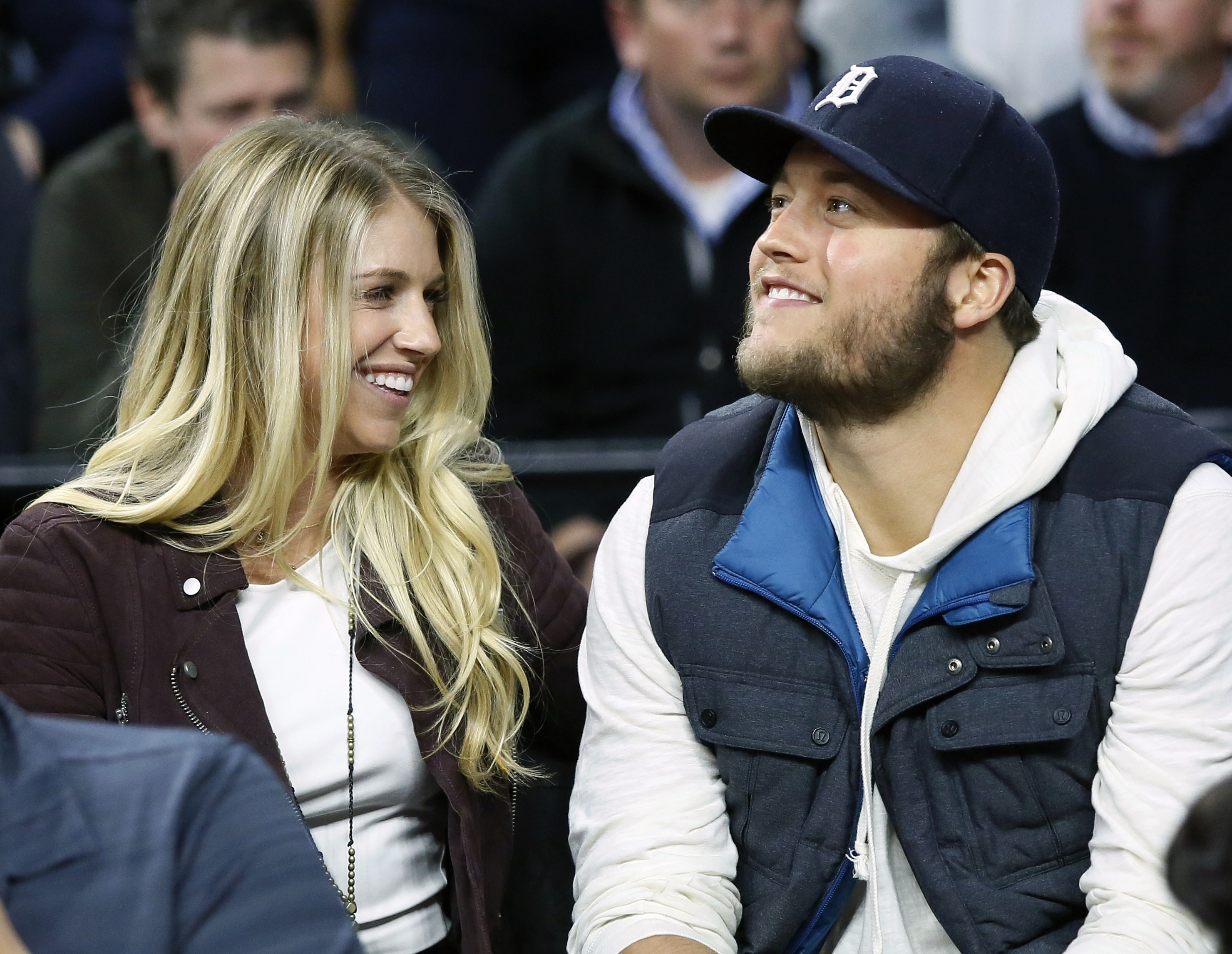 Matthew Stafford's Wife Kelly Got So Emotional Watching Him Make It to the  Super Bowl