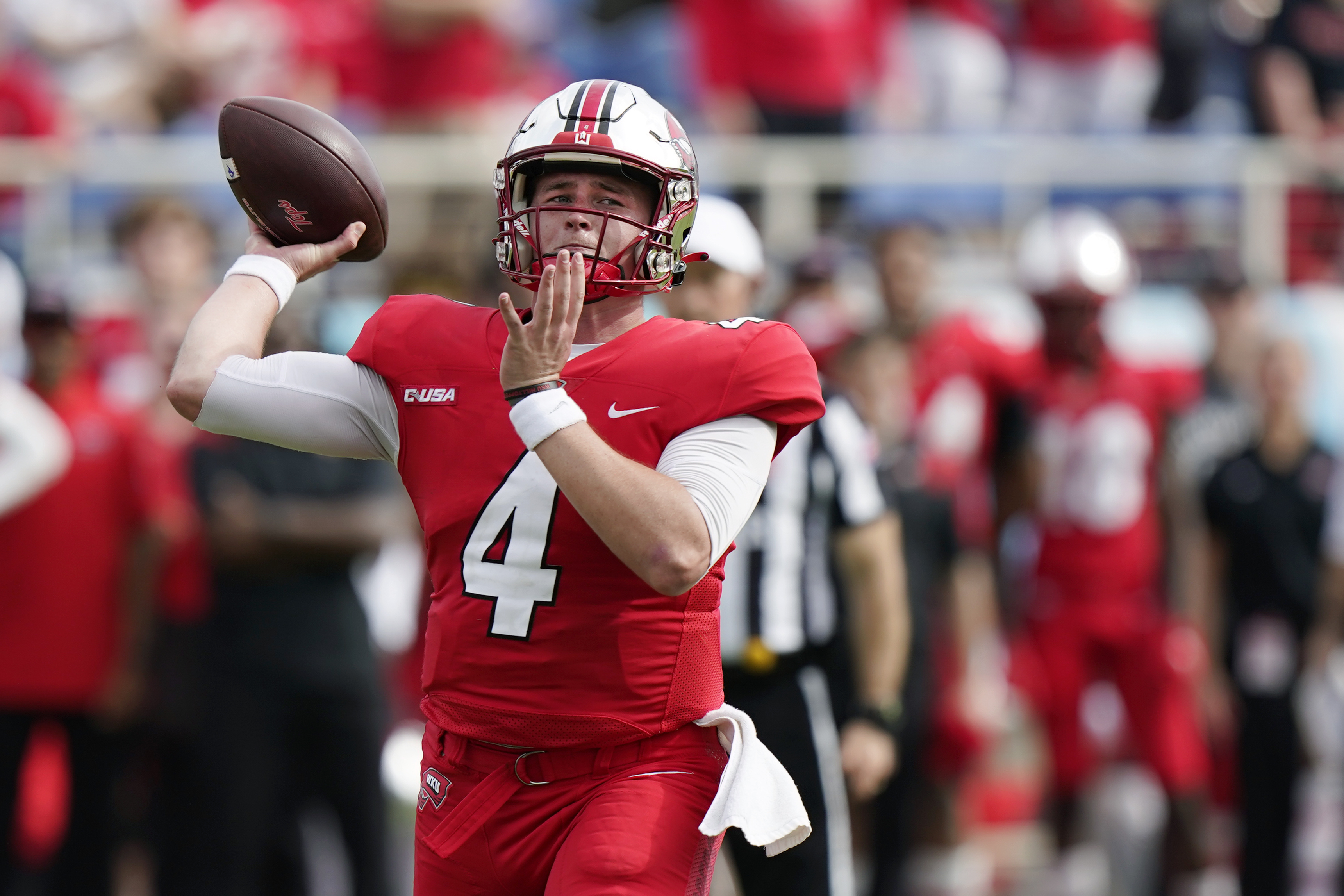 Bailey Zappe gets records, WKU rolls past App St in Boca Raton Bowl