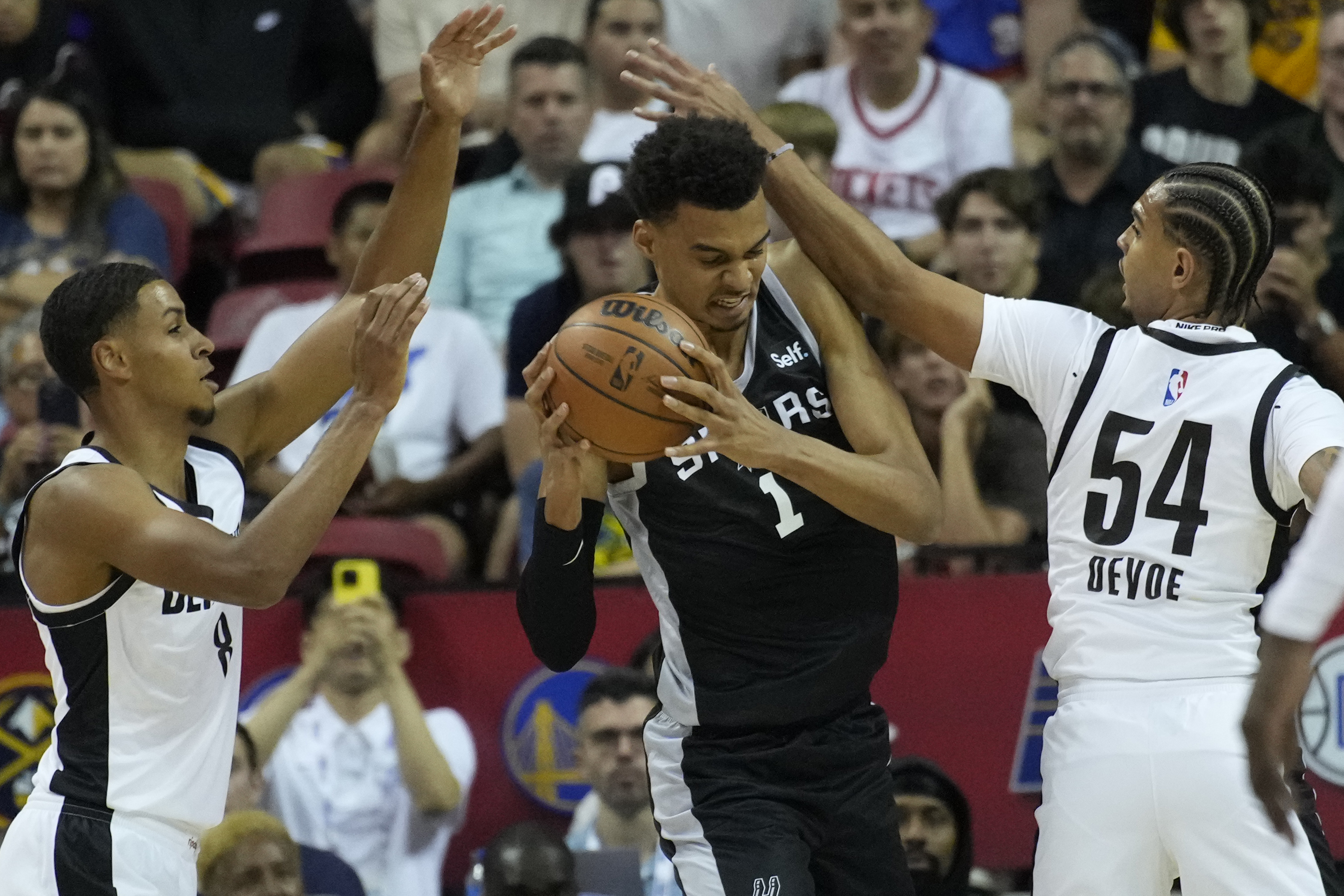 Wembanyama more aggressive in stronger second Summer League game with Spurs  in Las Vegas