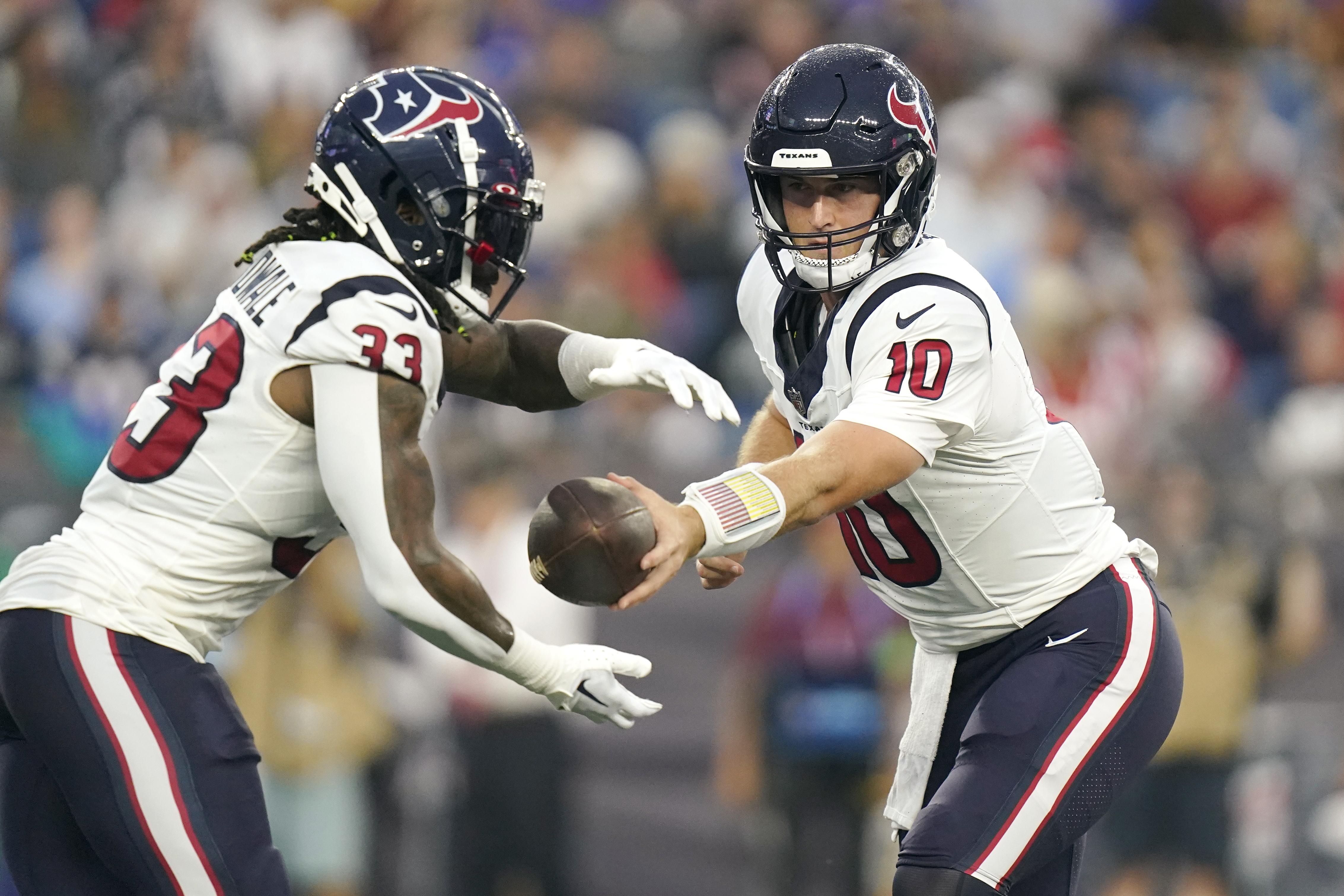 No. 2 pick C.J. Stroud struggles in his preseason debut as the Texans beat  the Patriots 20-9