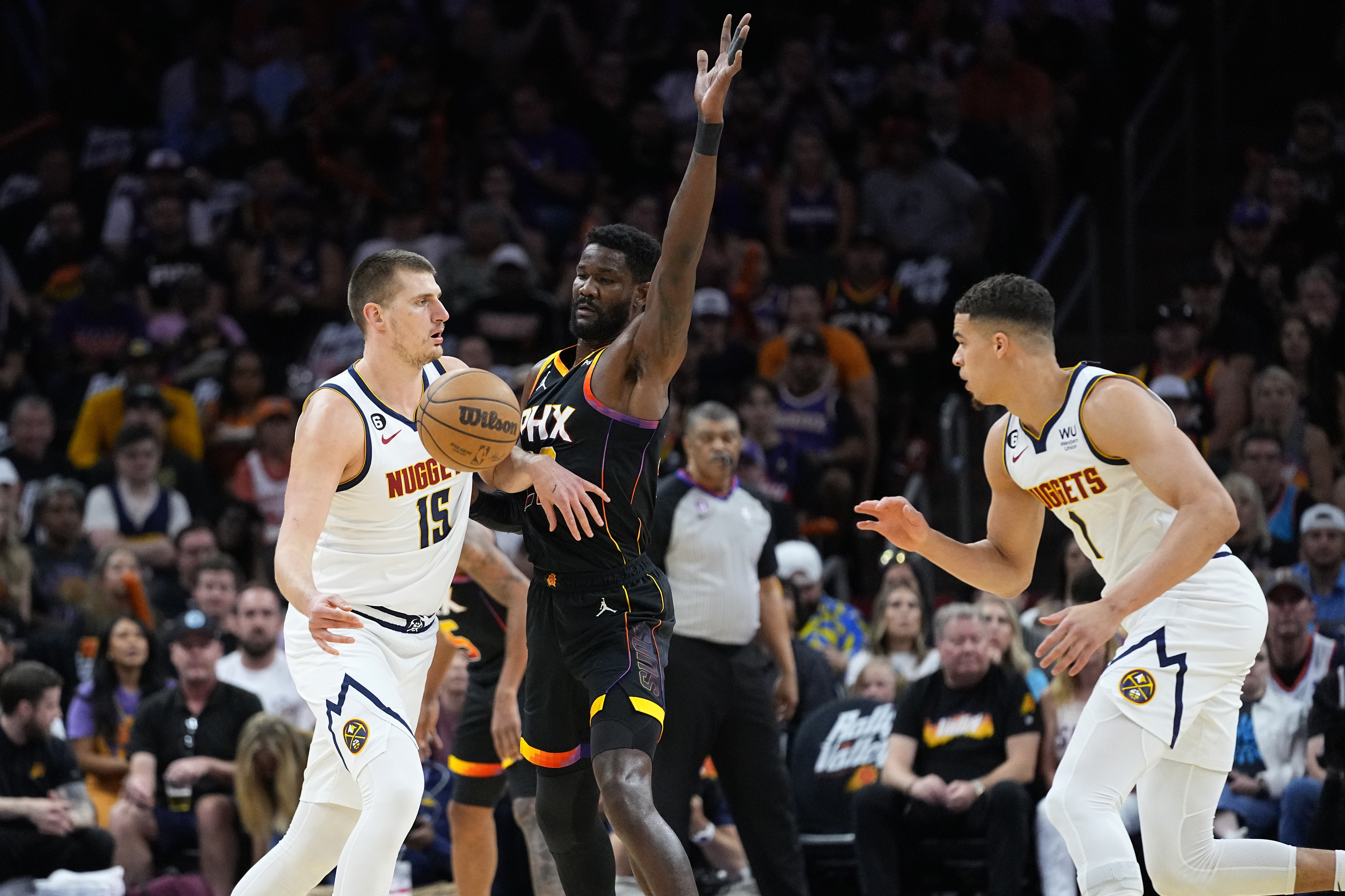 Nuggets' Jokic fined $25K US by NBA for making contact with Suns owner