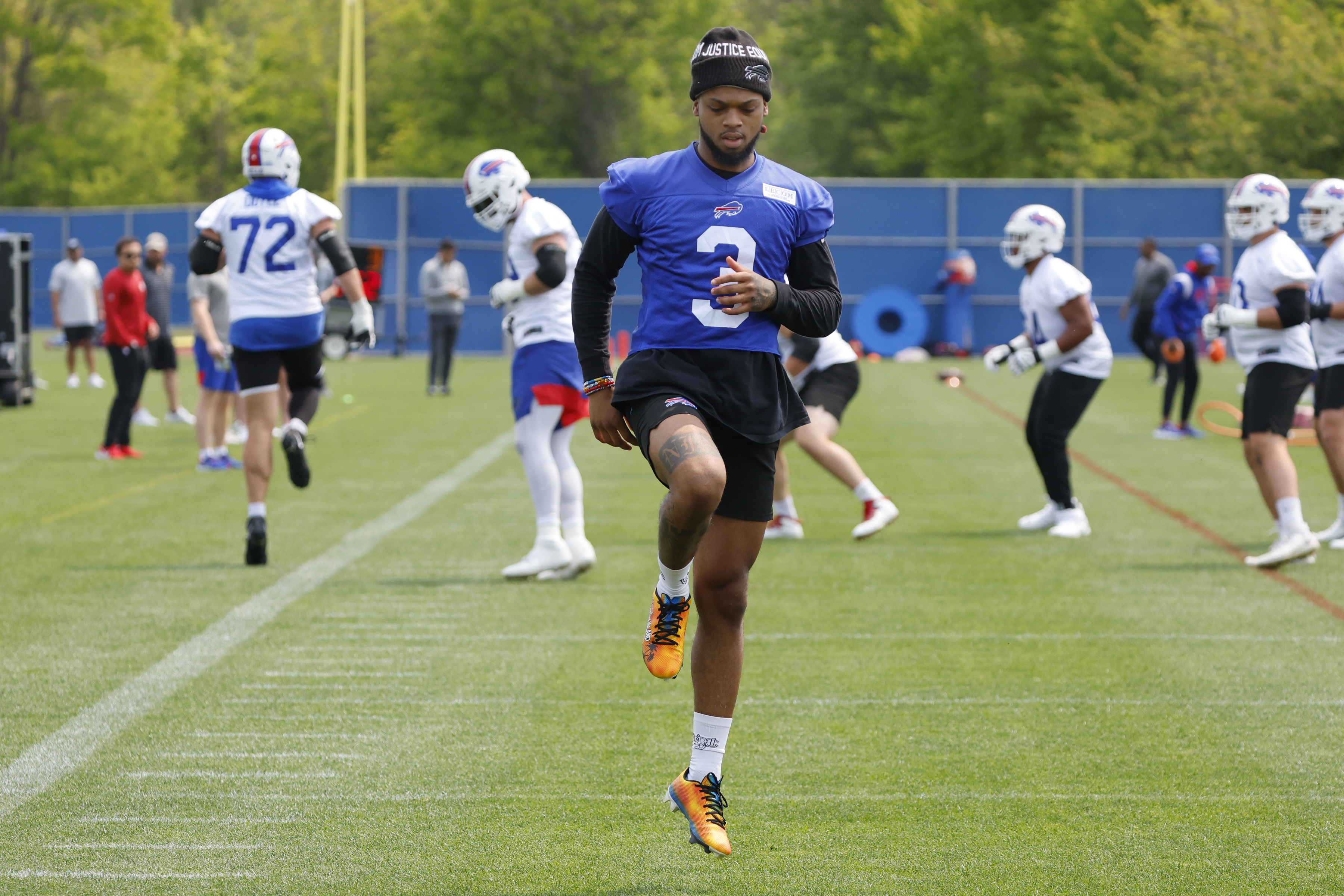 Bills safety Damar Hamlin eases back into practice 5 months since  near-death experience, Sports