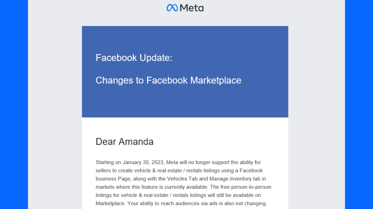 Facebook Marketplace is changing: Meta is ending vehicle, home listings  from Facebook business Pages