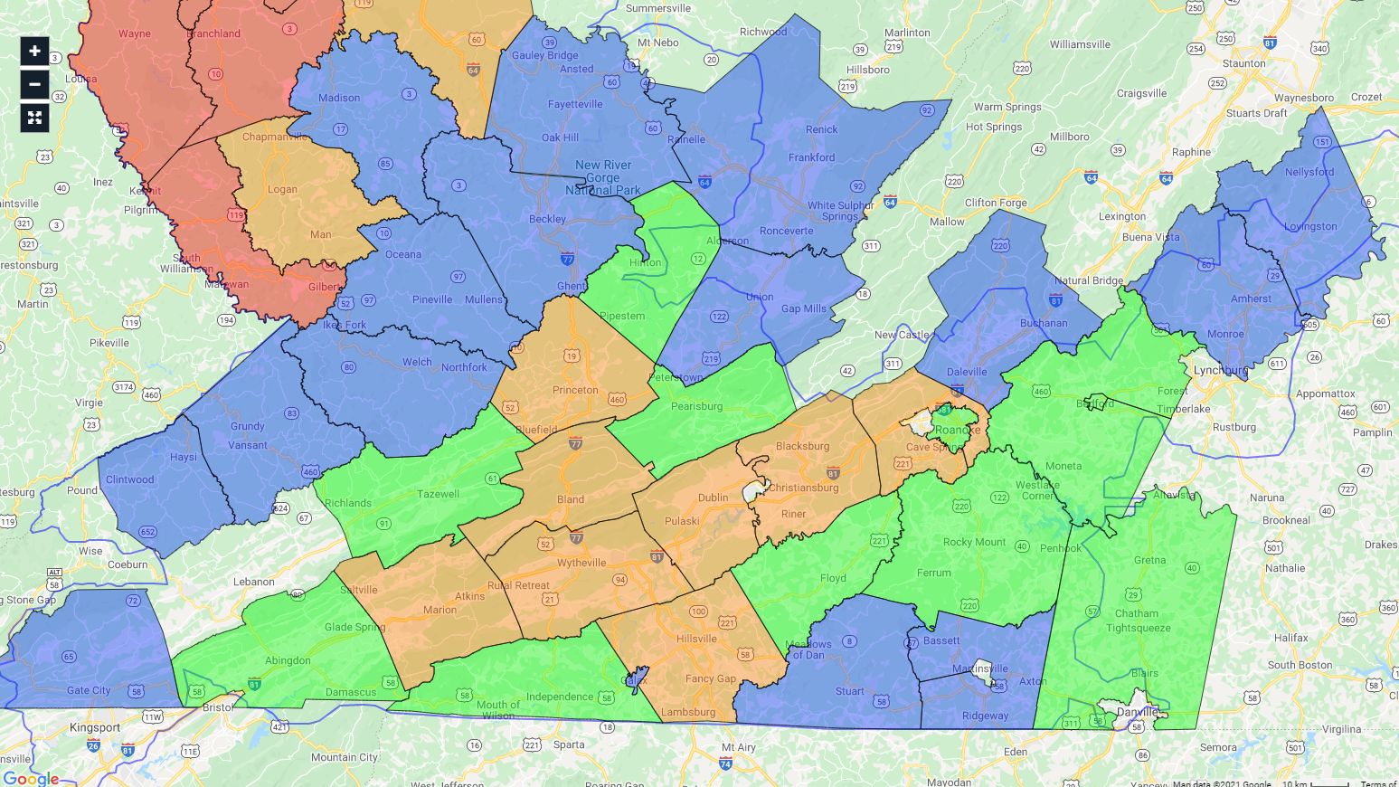 Barc Electric Outage Map Thousands Without Power As Winter Weather Hits Southwest, Central Virginia