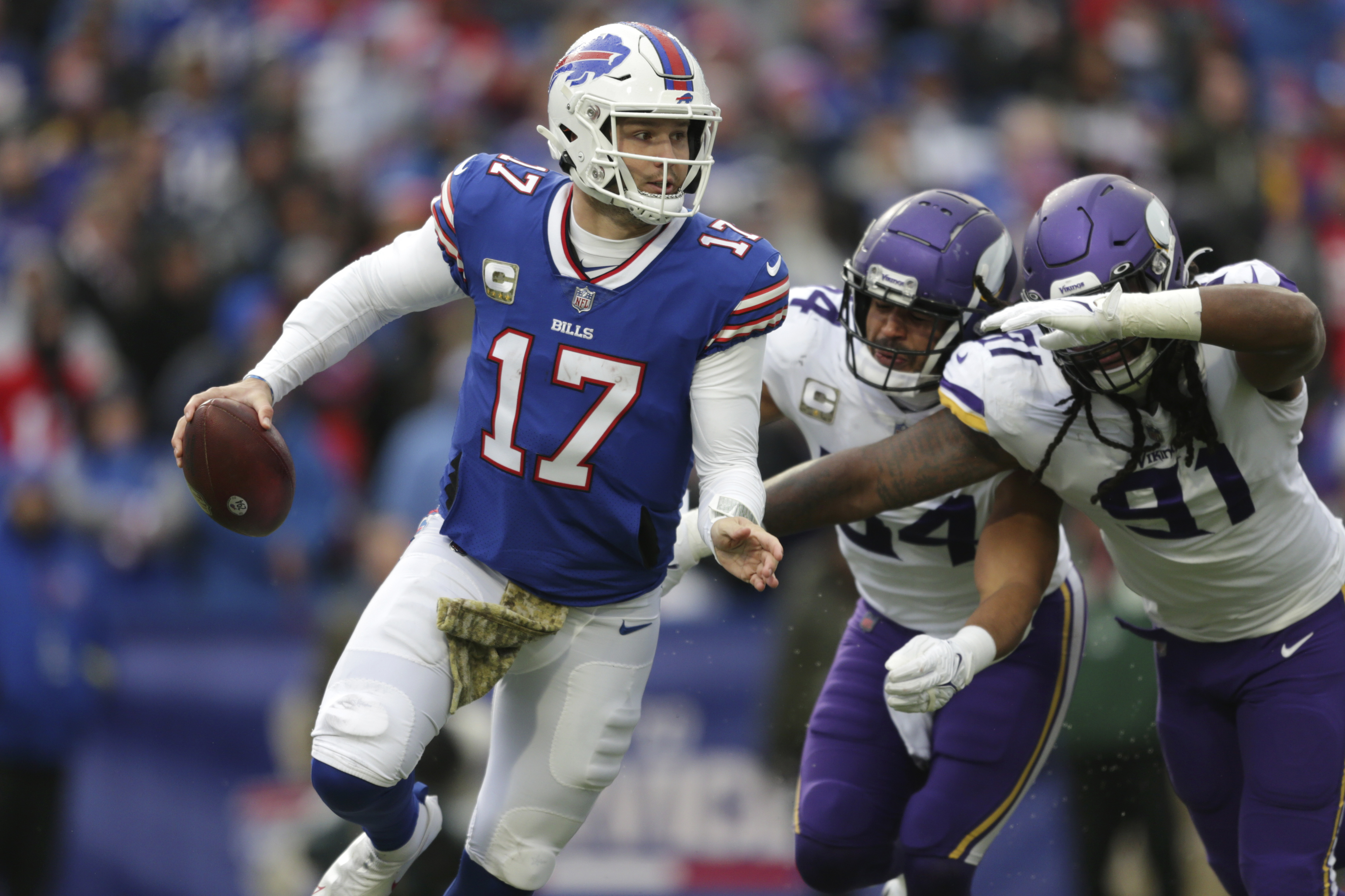 Vikings get critical Allen turnovers, stun Bills 33-30 in OT