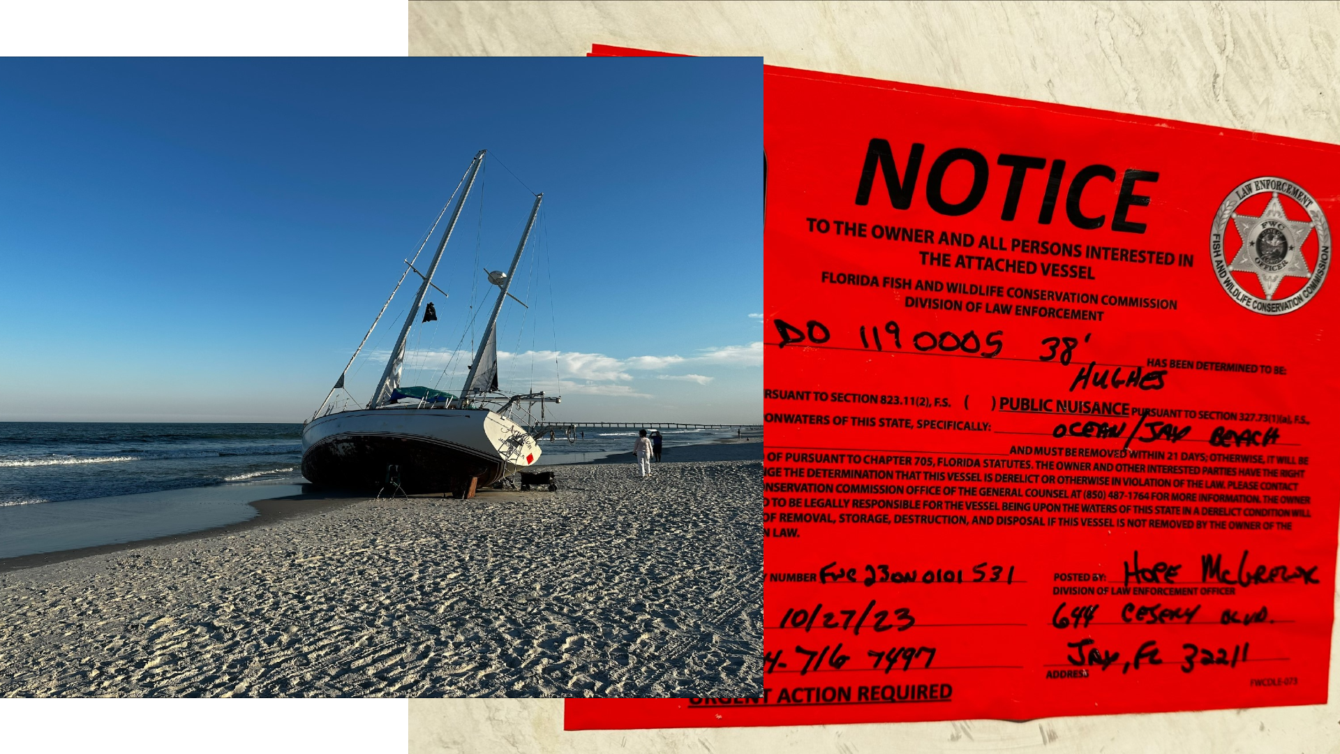 Owner of stranded boat on Jacksonville Beach wants to move on and get 'back  on the water