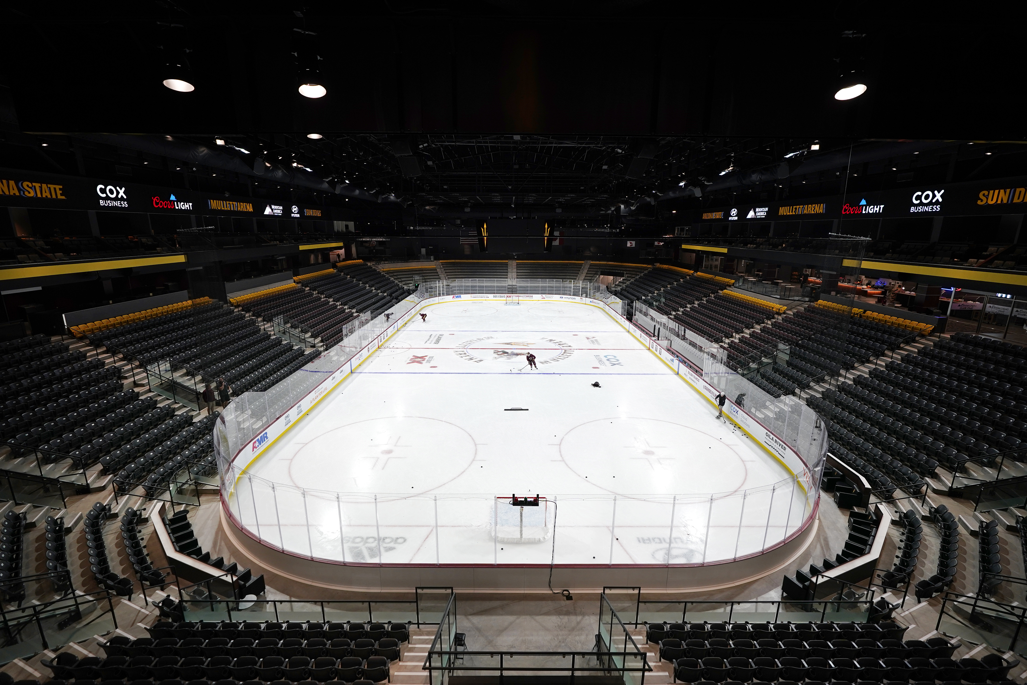 Coyotes look to long term amid short-term stay at 5,000-capacity Mullett  Arena