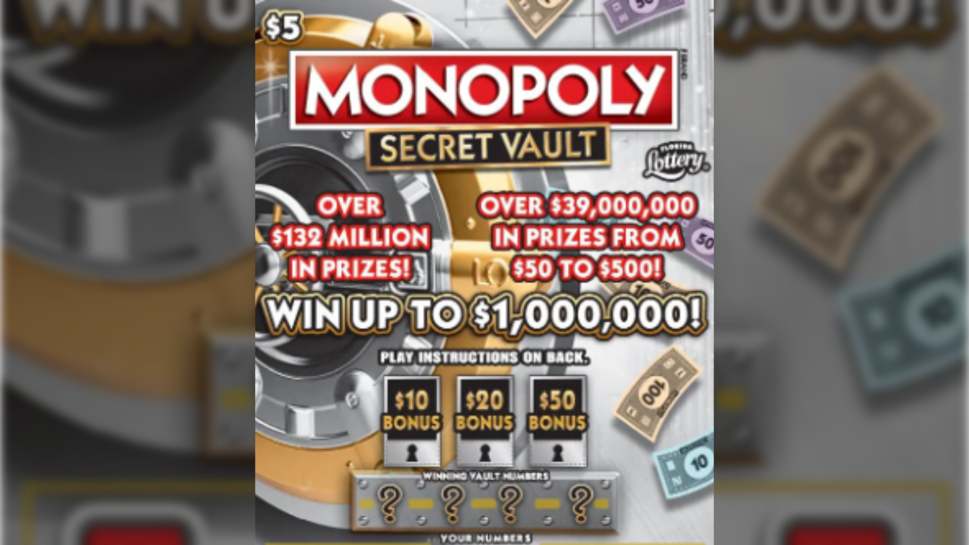 St. Augustine woman wins $1M from $5 scratch-off sold at Publix