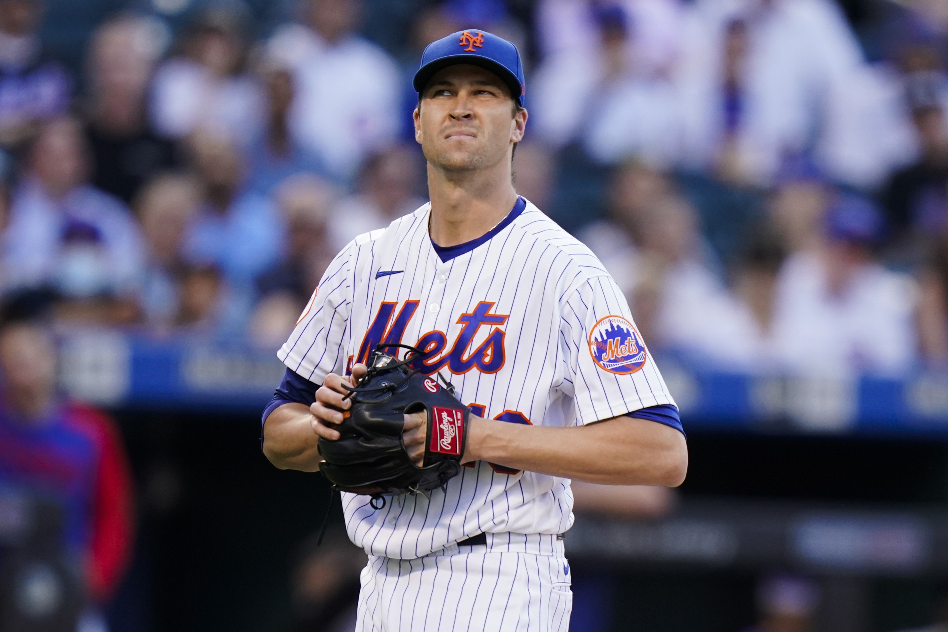 Jacob deGrom Fans Nine in a Row as Mets Split Doubleheader - The