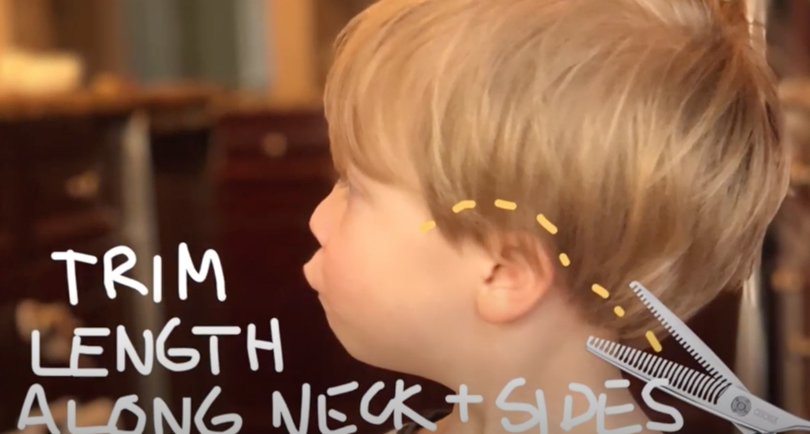 How to cut your son's hair at home -- for blondes, it's a little different