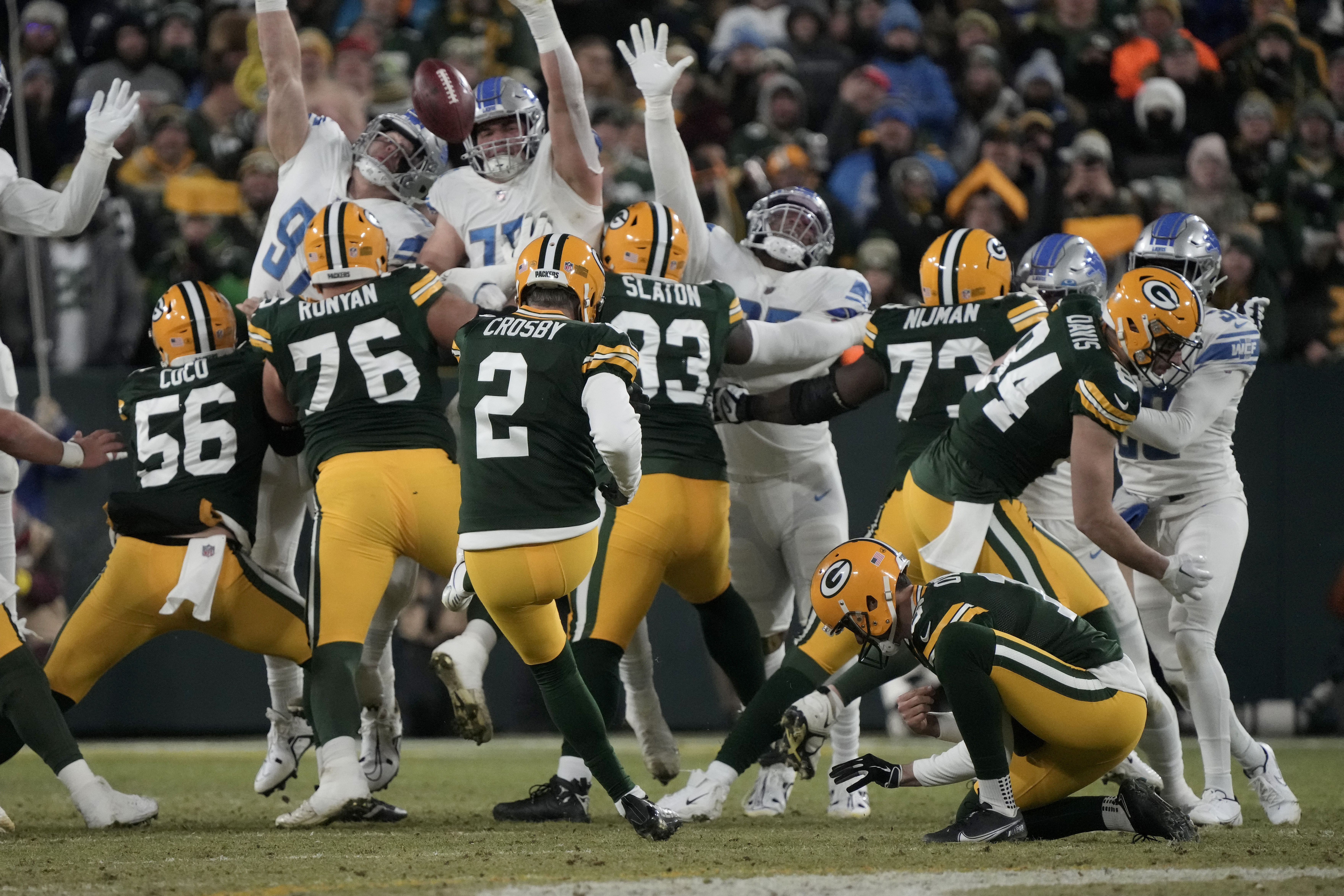 Packers lose to Lions 16-20