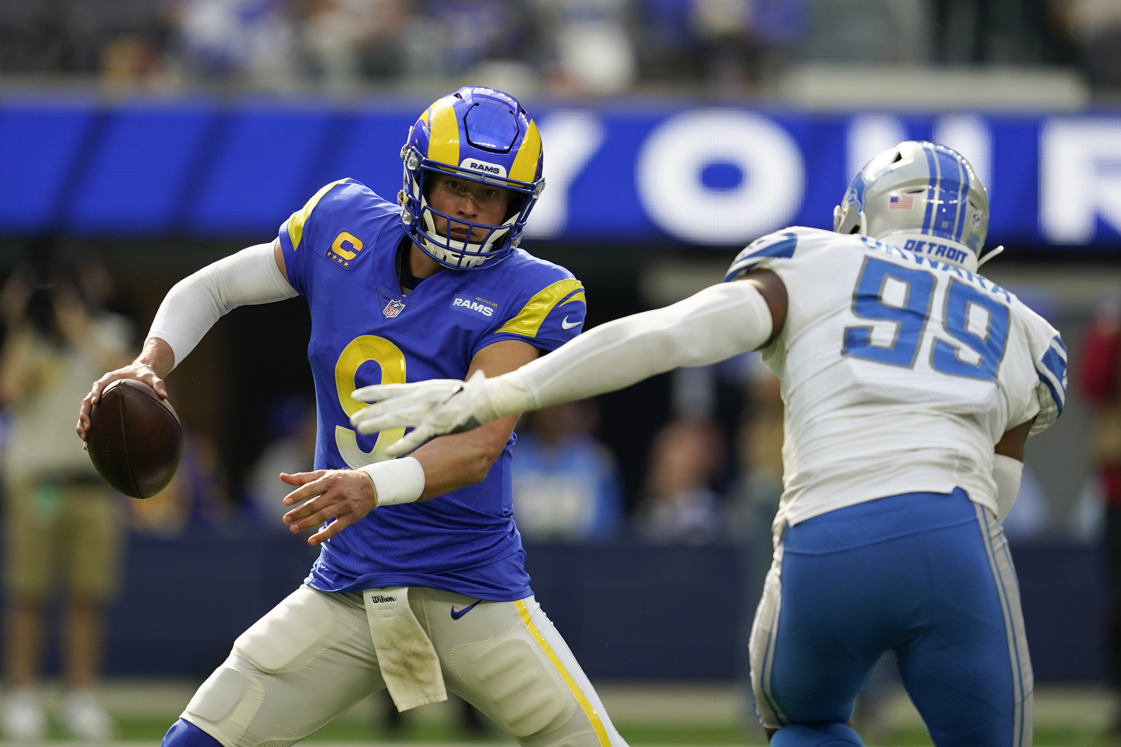 Lions vs. Rams score, takeaways: Detroit wins first playoff game in over  three decades, edges L.A. to advance 