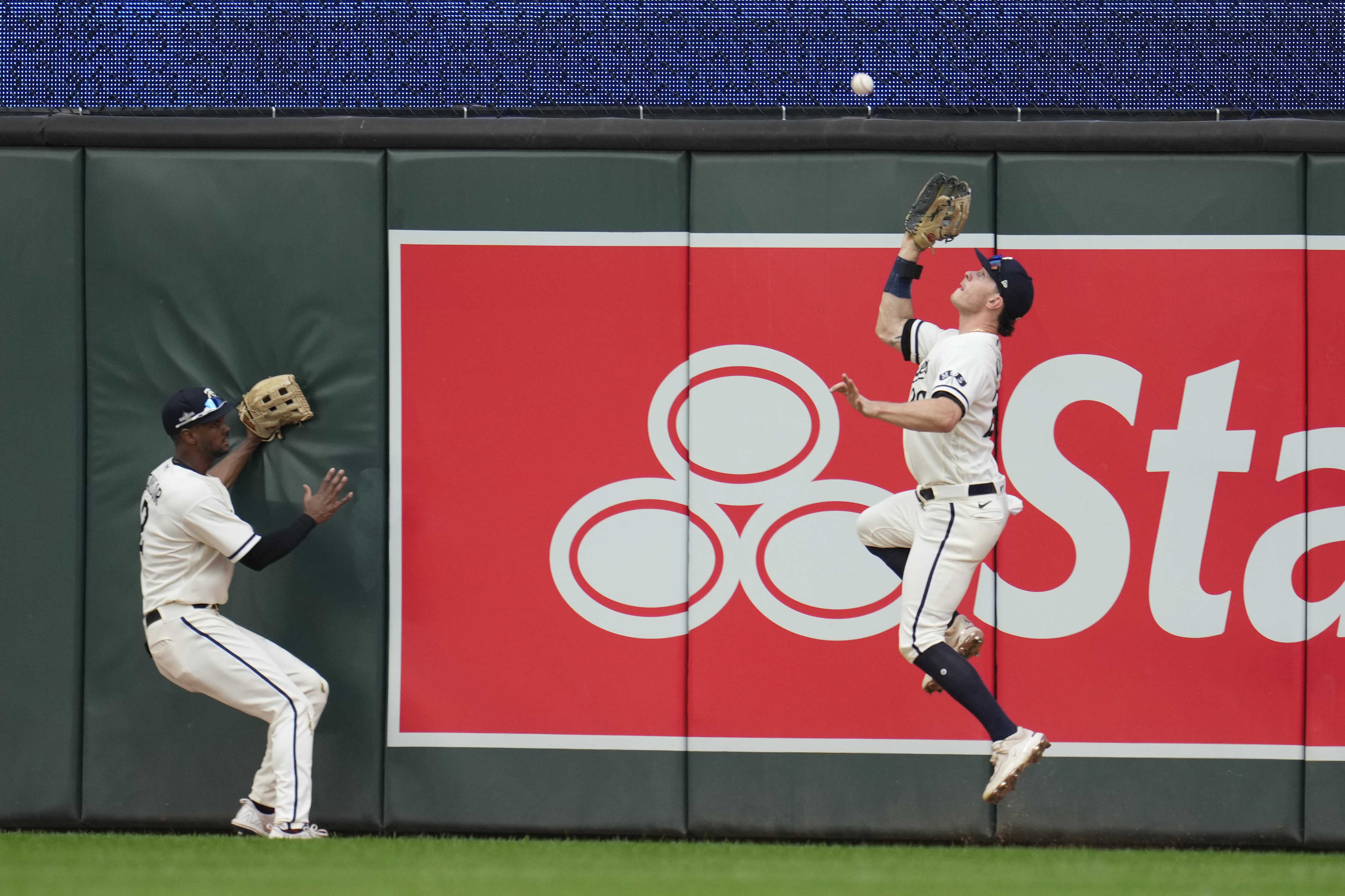 Carlos Correa grounds out sharply, third baseman Matt Chapman to