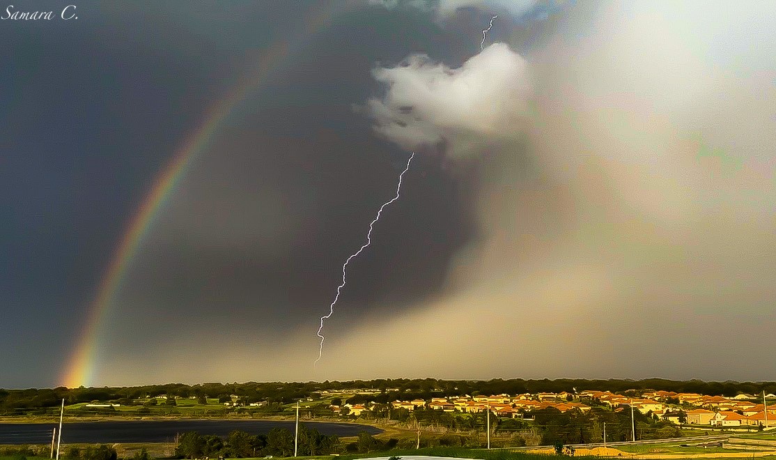 tornado rainbow lightning