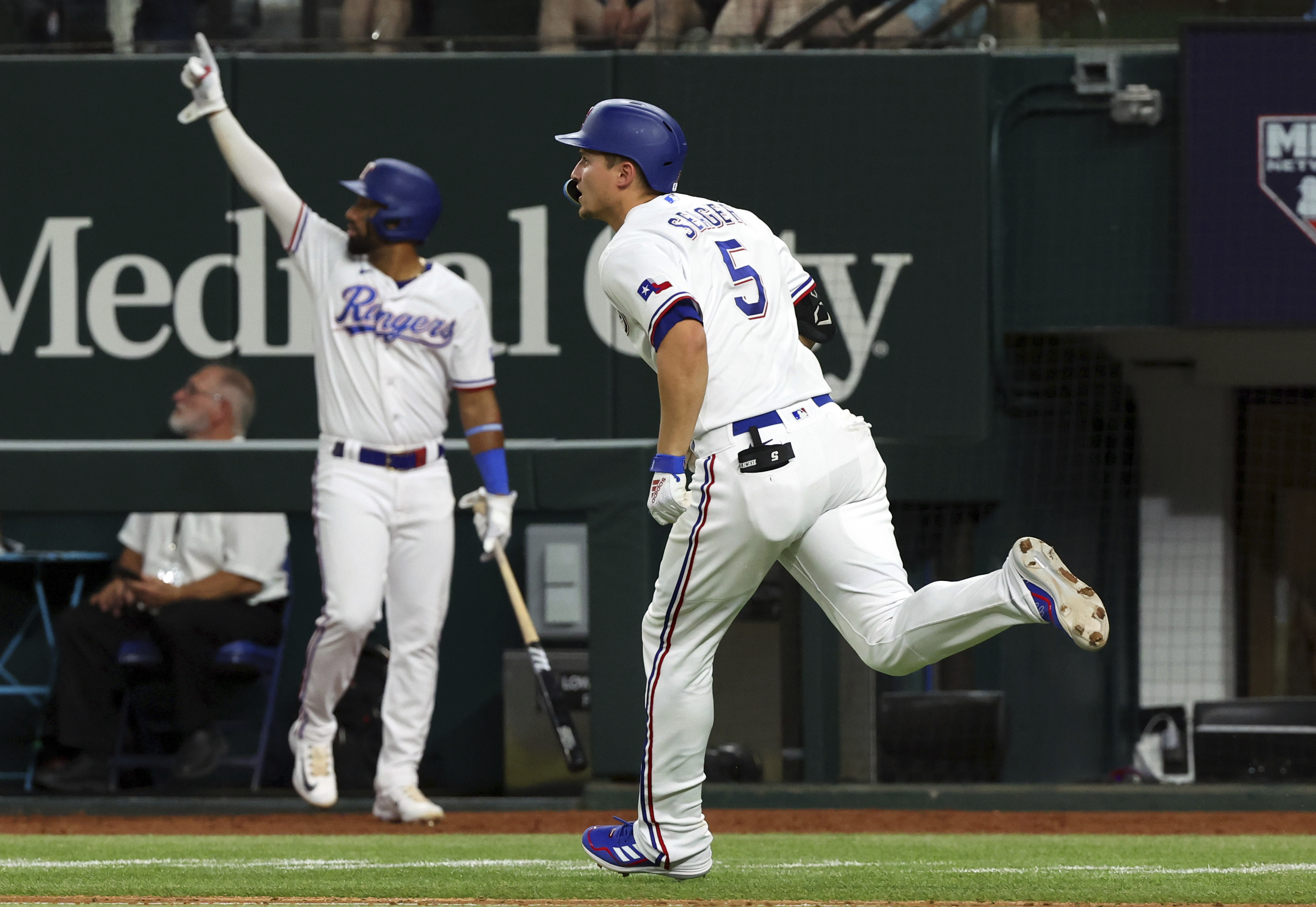 Back-to-back home runs by Semien, Seager propel Rangers past Angels 6-3