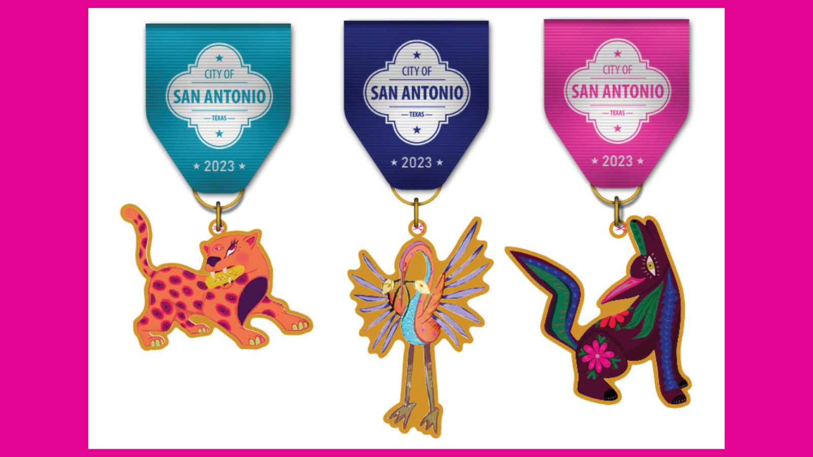 Official City of San Antonio 2023 Fiesta Medal Giveaway in San