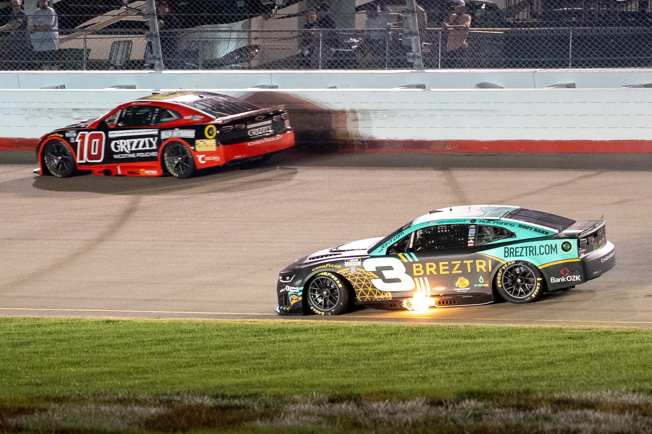 Denny Hamlin storms back from a pole-start penalty to win at