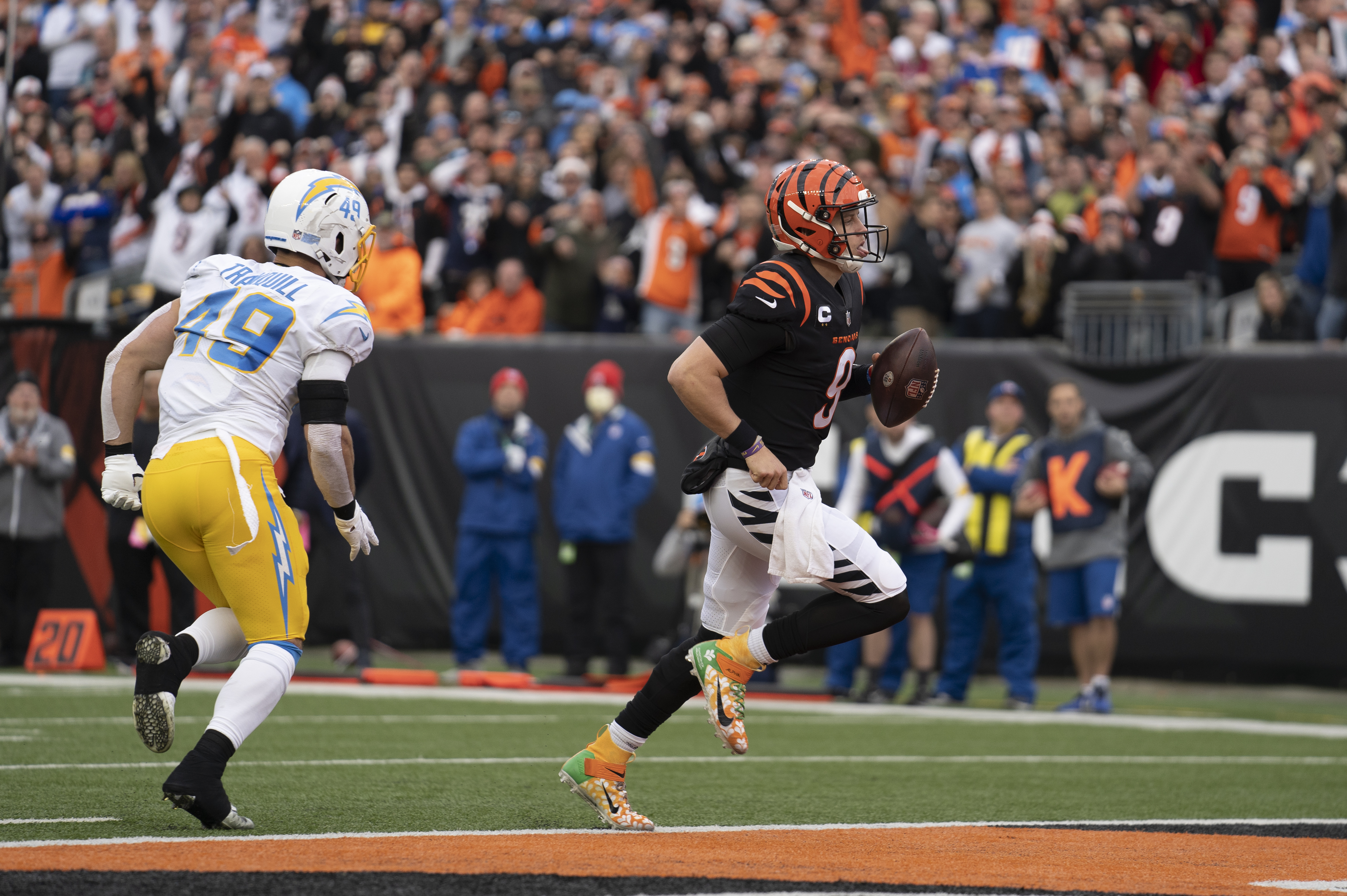 Chargers Beat Bengals, 41-22, in Week 13 of 2021 Season