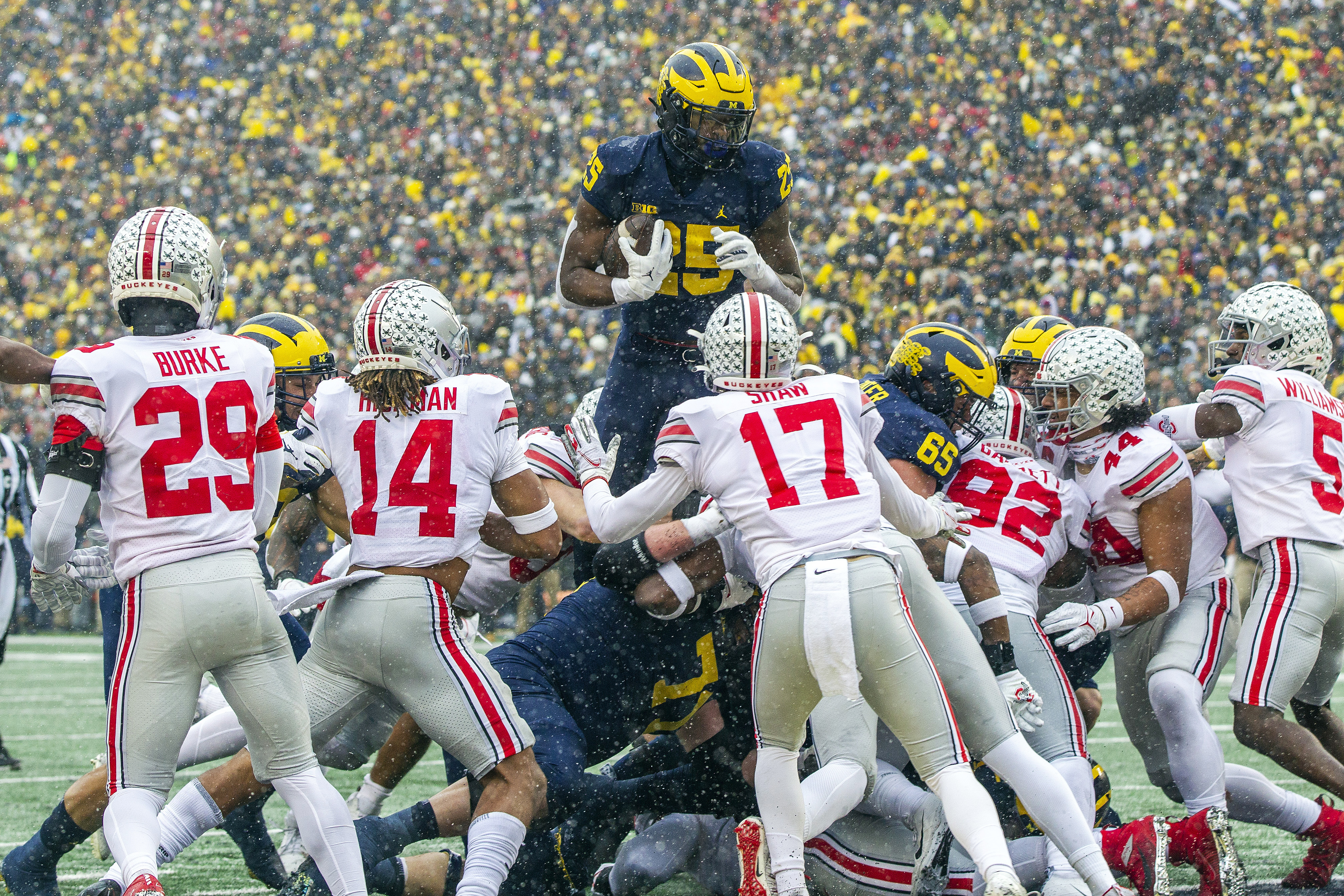 Michigan beats Ohio State 42 27 ends 8 game skid in rivalry