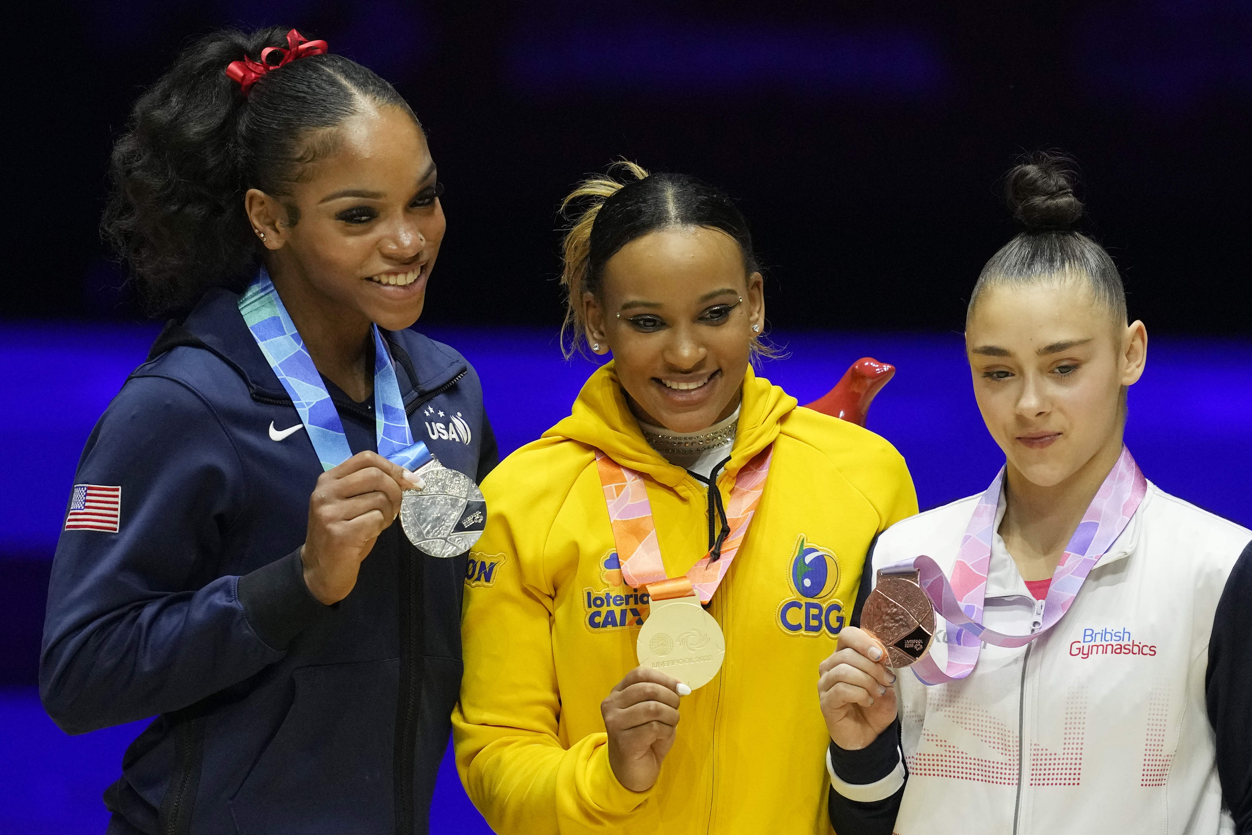 US women's gymnastics team wins historic gold medal at world championships  in Liverpool