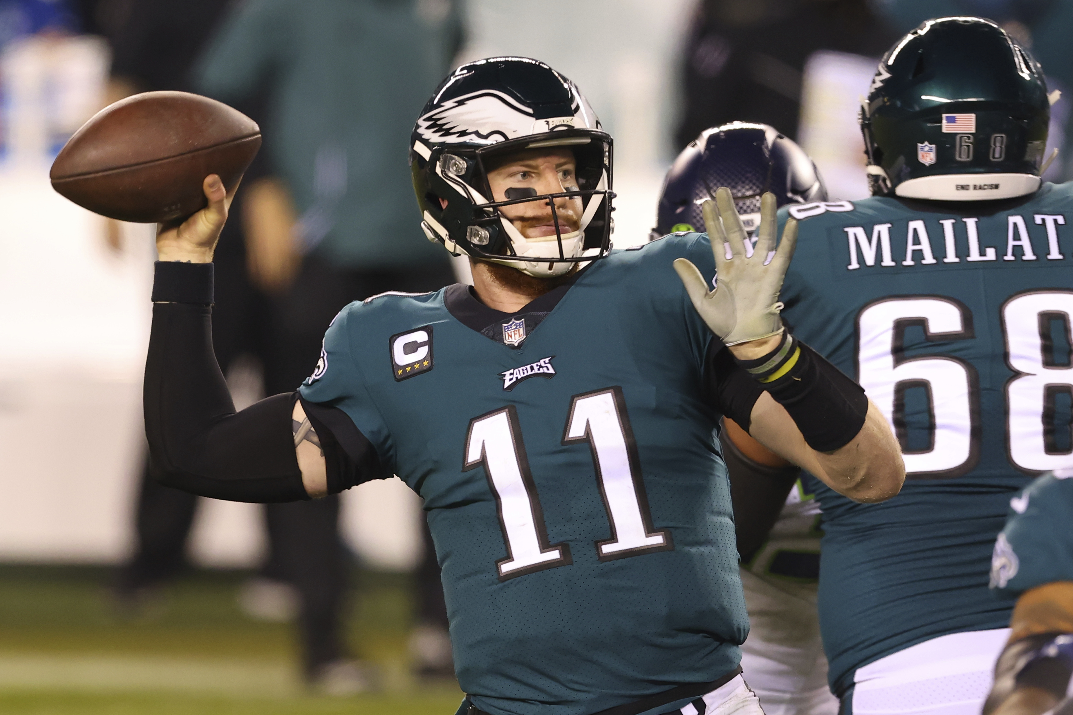 Ex-Eagles QB Carson Wentz arrives in Indianapolis and may have to