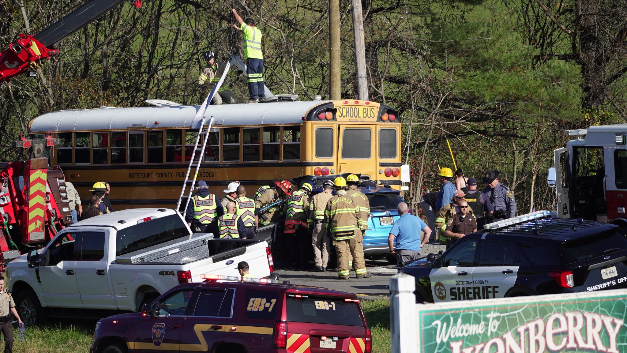 Botetourt County School Bus Involved In Crash, Other Driver Hurt, Officials  Say