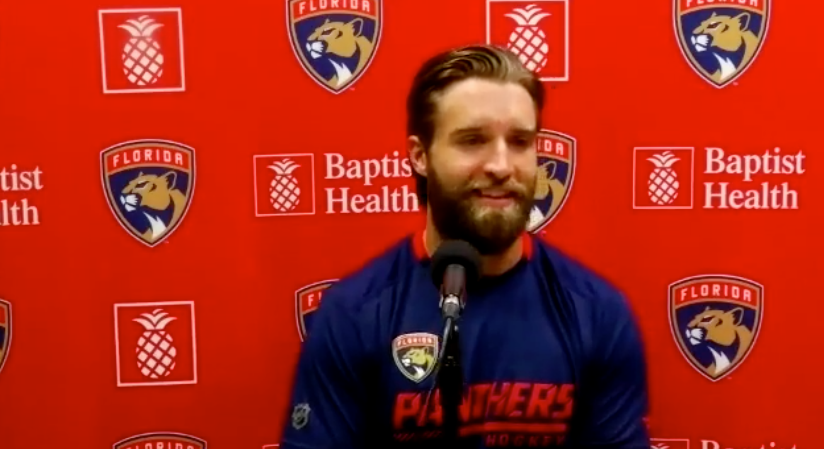 Aaron Ekblad, Sasha Barkov at Florida Panthers Tuesday Practice