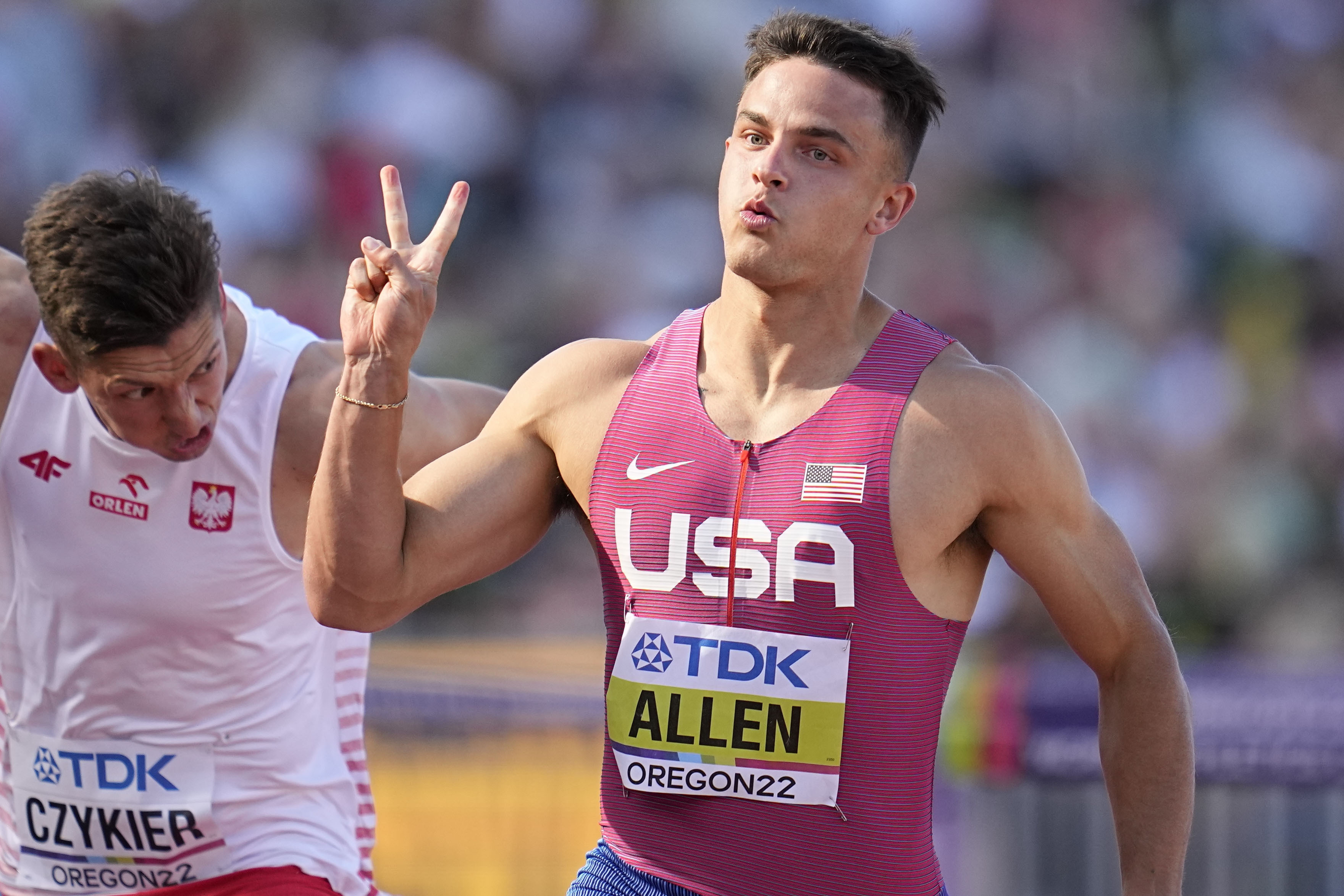 Devon Allen continues his football transformation