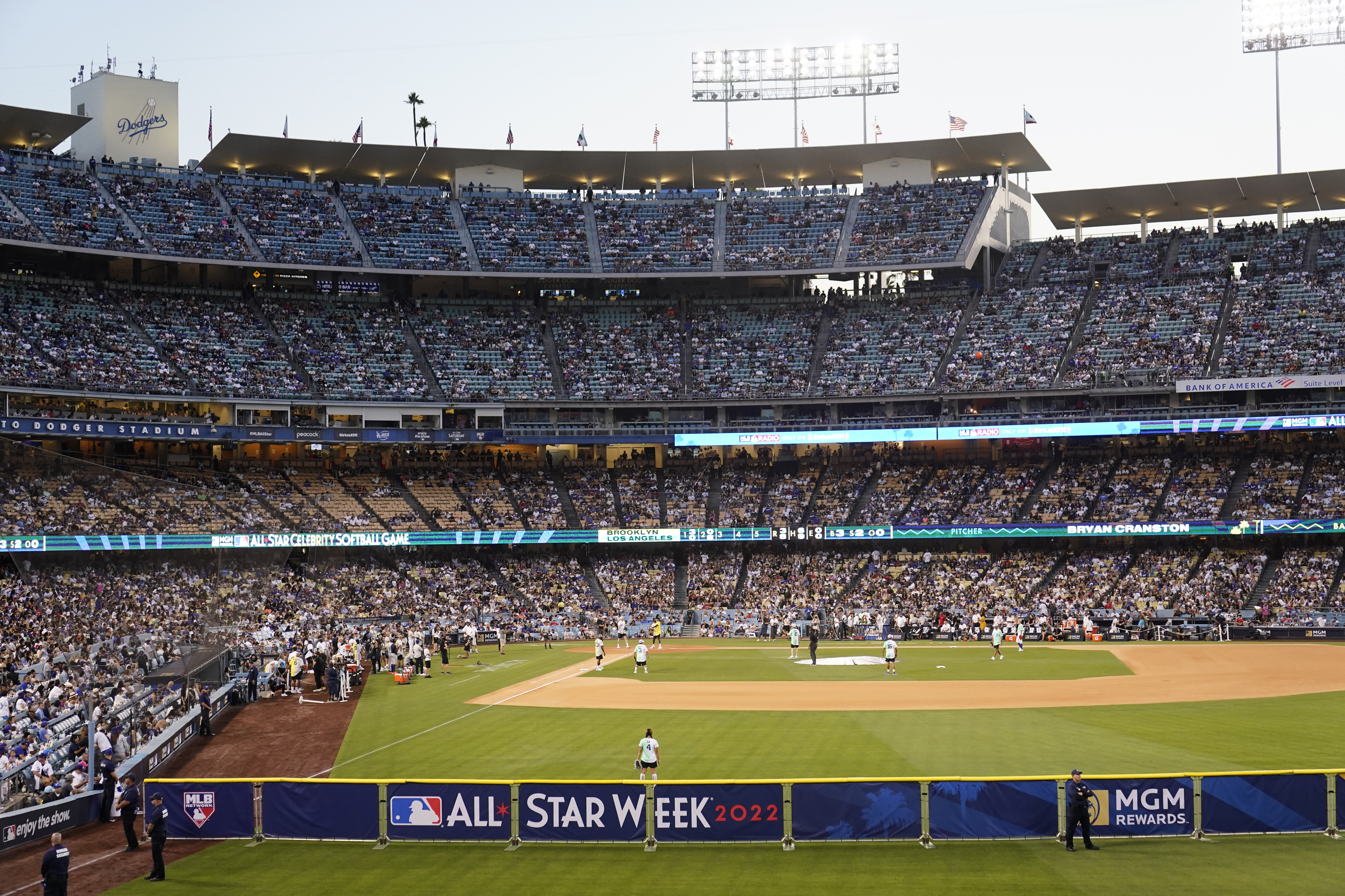 26 July 2013: Actor Bryan Cranston throws out the first pitch during a  Major League Baseball game between the Cincinnati Reds and the Los Angeles  Dodgers at Dodger Stadium in Los Angeles