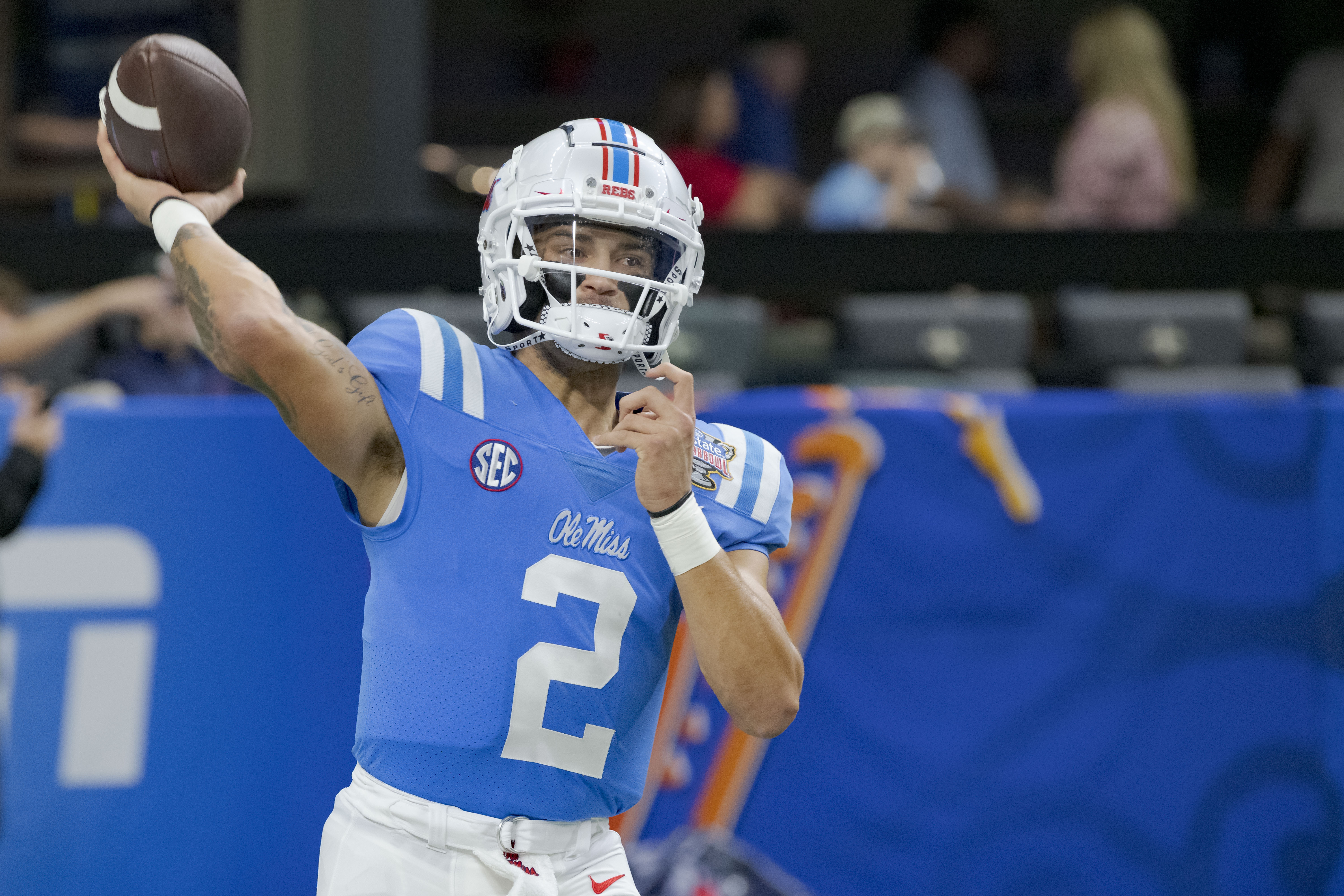 Ole Miss QB Matt Corral injured in Sugar Bowl