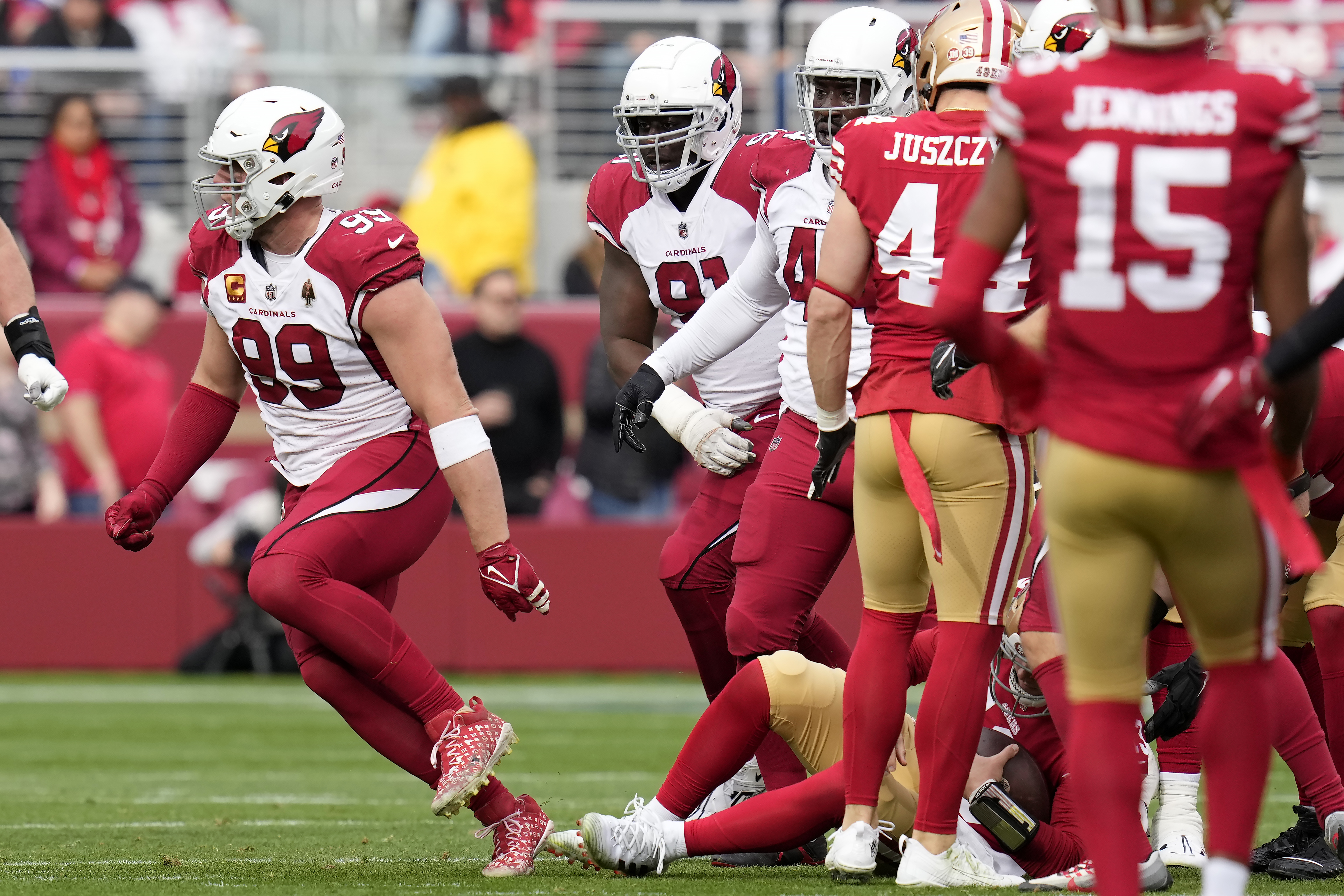 Brock Purdy, San Francisco 49ers roll Arizona Cardinals for 10th