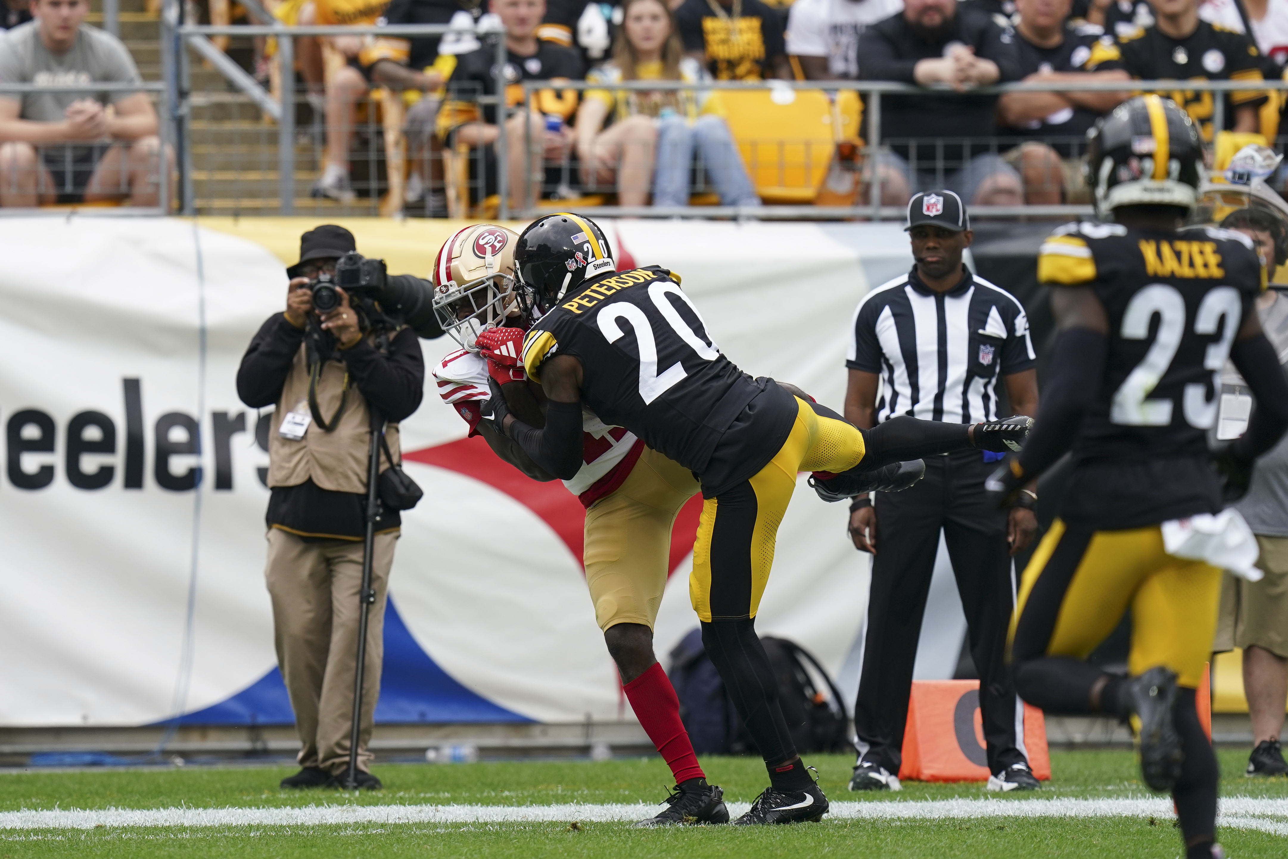 Purdy throws 2 TDs in return from elbow surgery; 49ers drill Steelers 30-7  in season opener