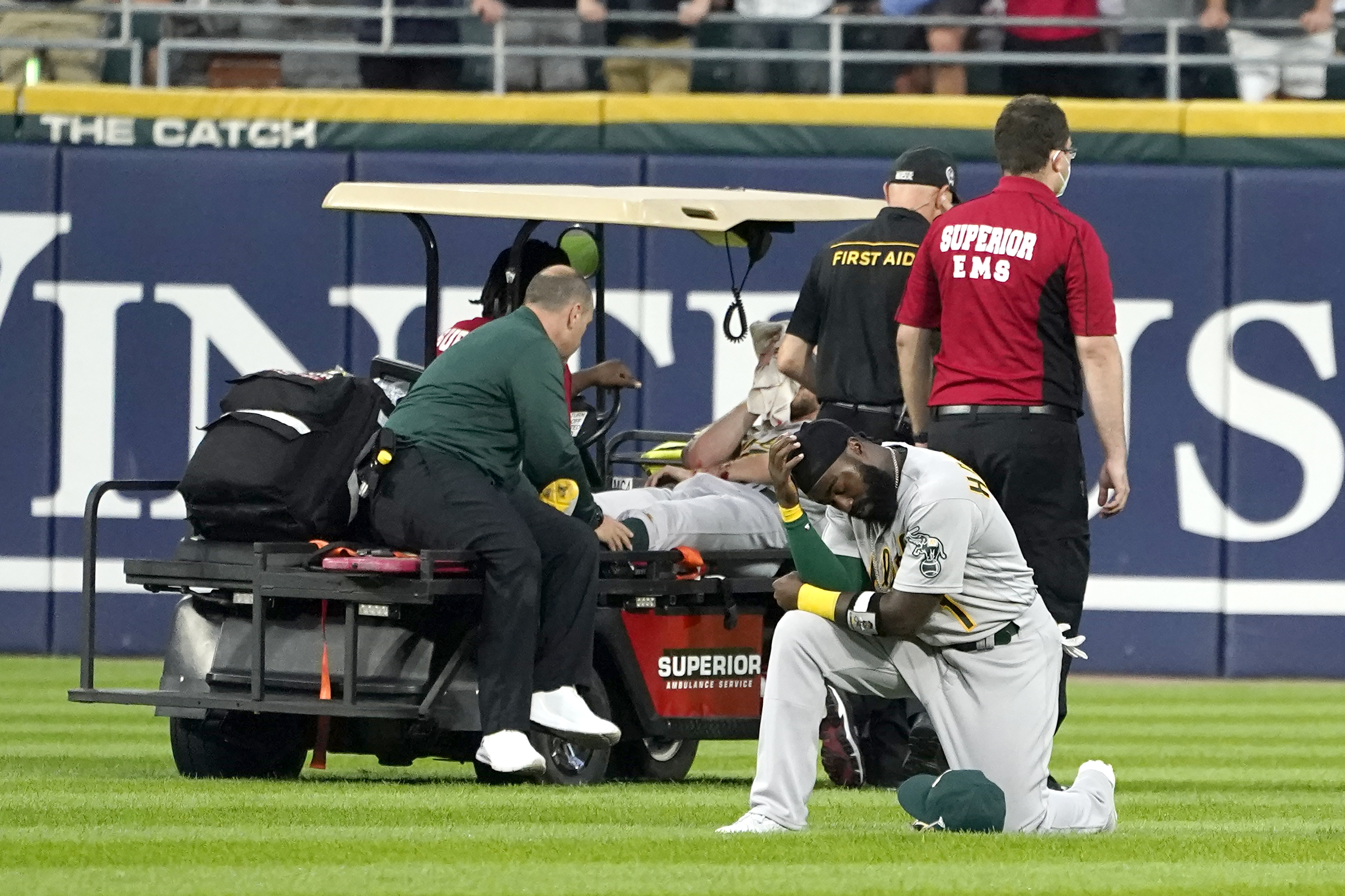MLB news: Oakland pitcher Chris Bassitt struck in the face against