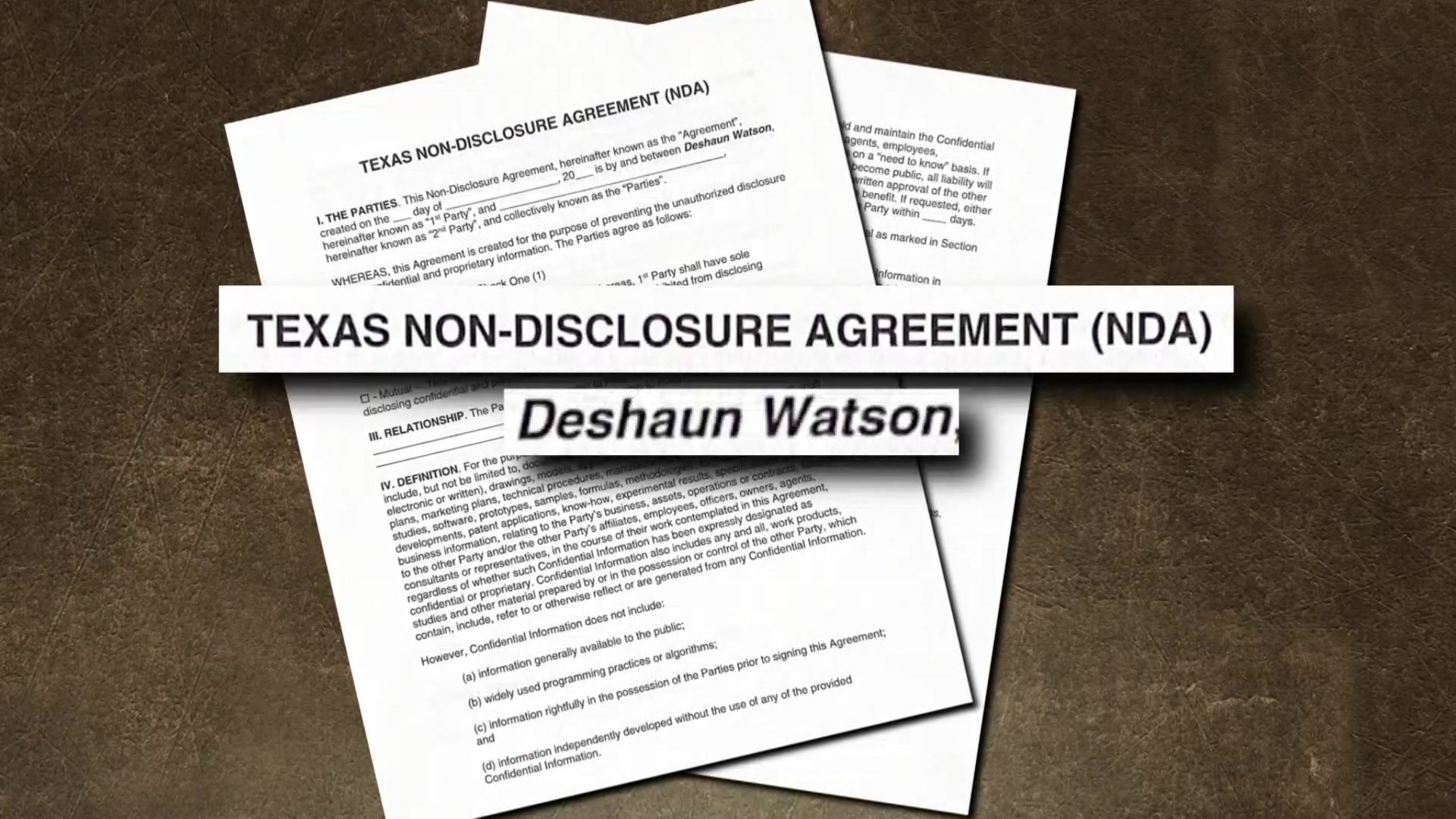 EXCLUSIVE Sources share copy of NDA that 1 of Deshaun Watsons accusers says player sent to